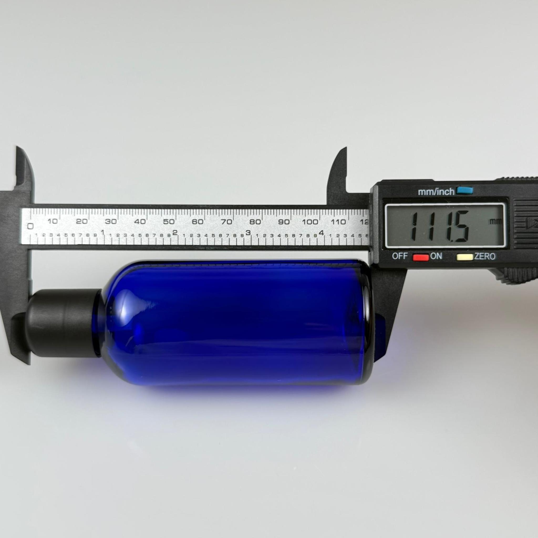 100 CC MAVİ CAM ŞİŞE + İÇTEN DAMLALIKLI ÇOCUK KİLİTLİ SİYAH KAPAK - MAVİ 100 ML KİLİT KAPAKLI DAMLATMALI ŞİŞE