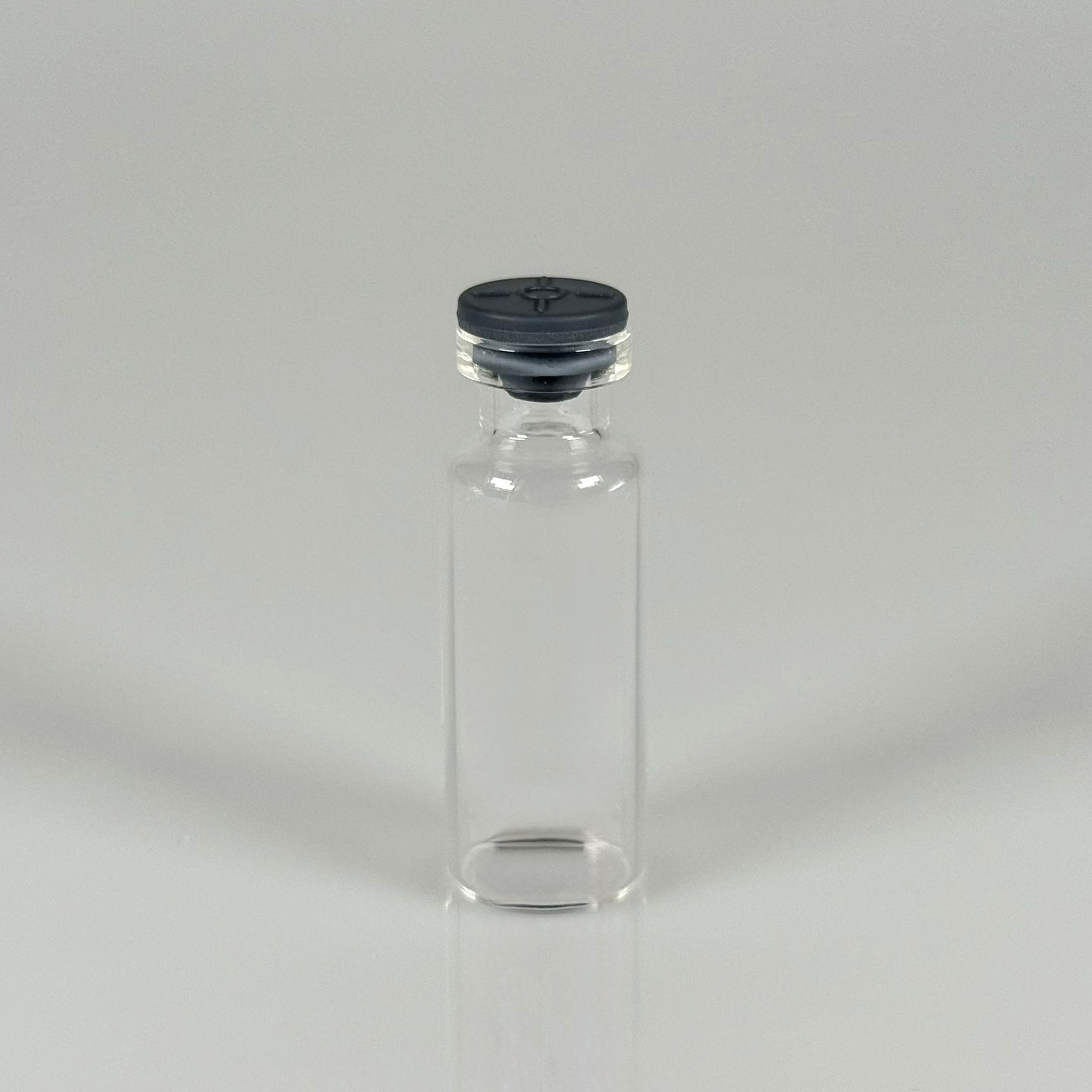 4 ML vial flakon şişe - 13 ağız 4 cc şeffaf cam ilaç şişesi + kauçuk butil enjektör tıpası