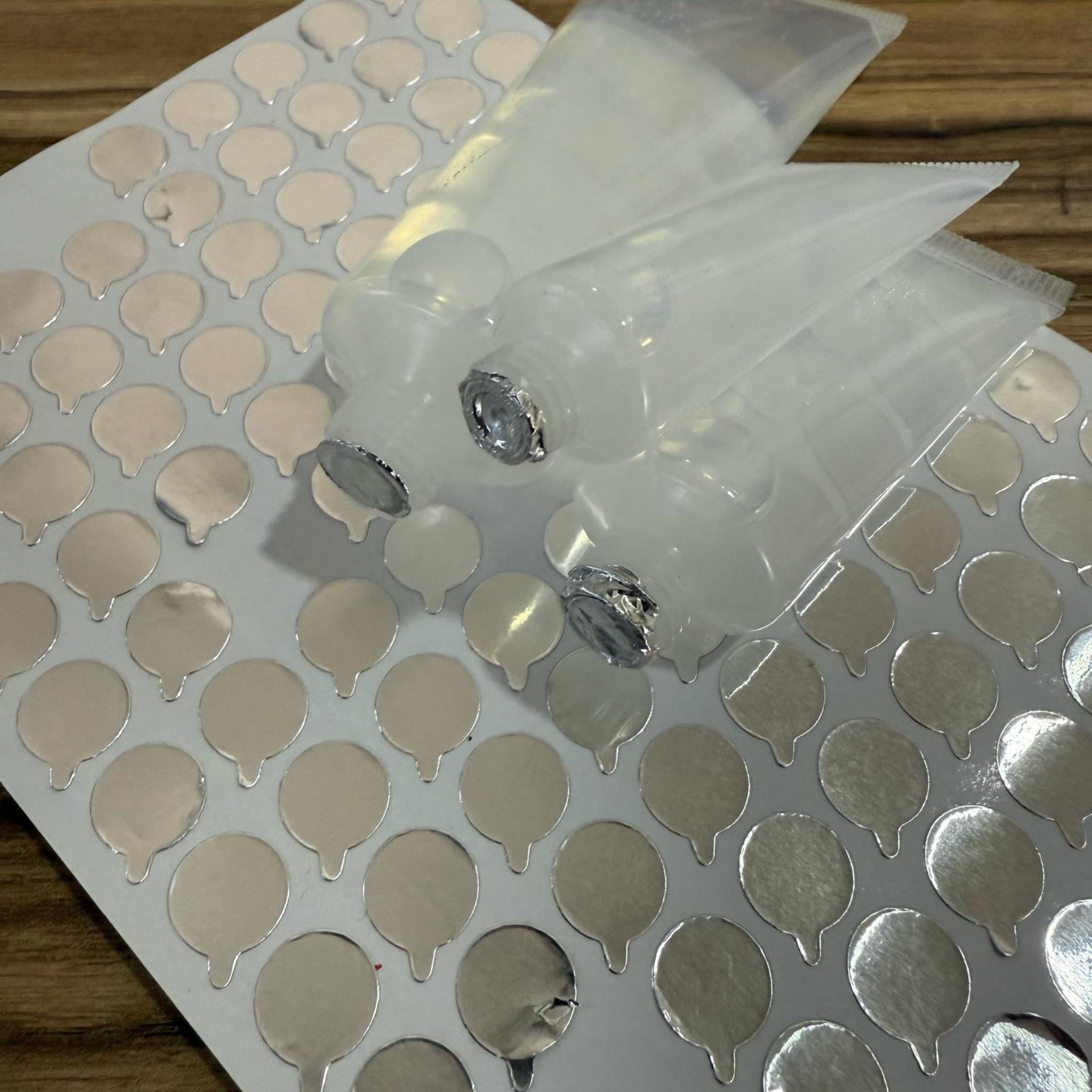 MERHEM TÜPÜ İÇİN SIZDIRMAZ ALÜMİNYUM FOLYO - ELLE MANÜEL YAPIŞIR 11,8 MM (5 CC DEN 100 CC YE KADAR UYAR, 250 CC YE UFAK GELİR)