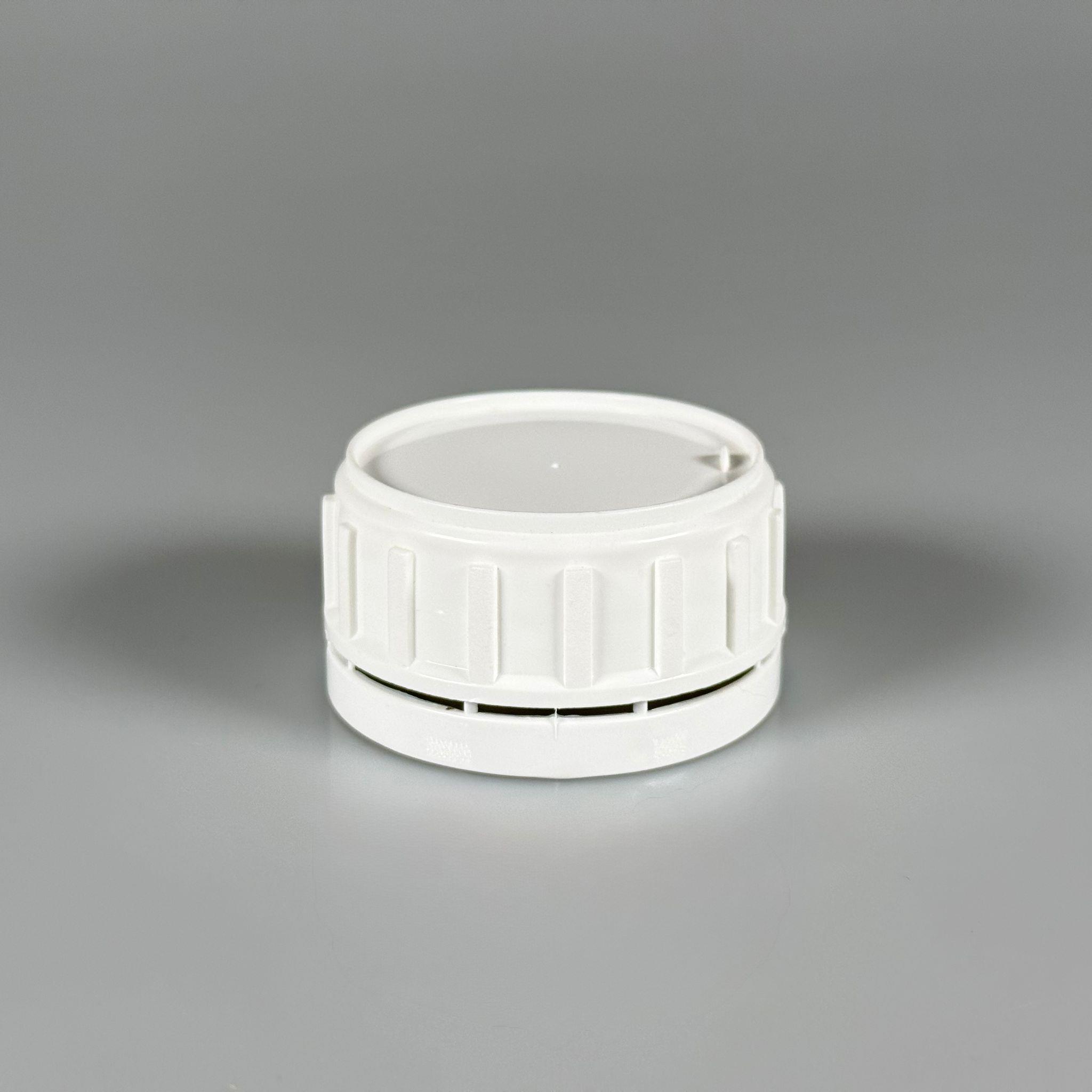 50 MM ALÜMİNYUM İNDİKSİYON CONTALI KİLİTLİ BEYAZ PLASTİK KAPAK - SK50 PLASTİK ZİRAİ BİDON KAPAĞI (TARIM BİDONU İÇİN)