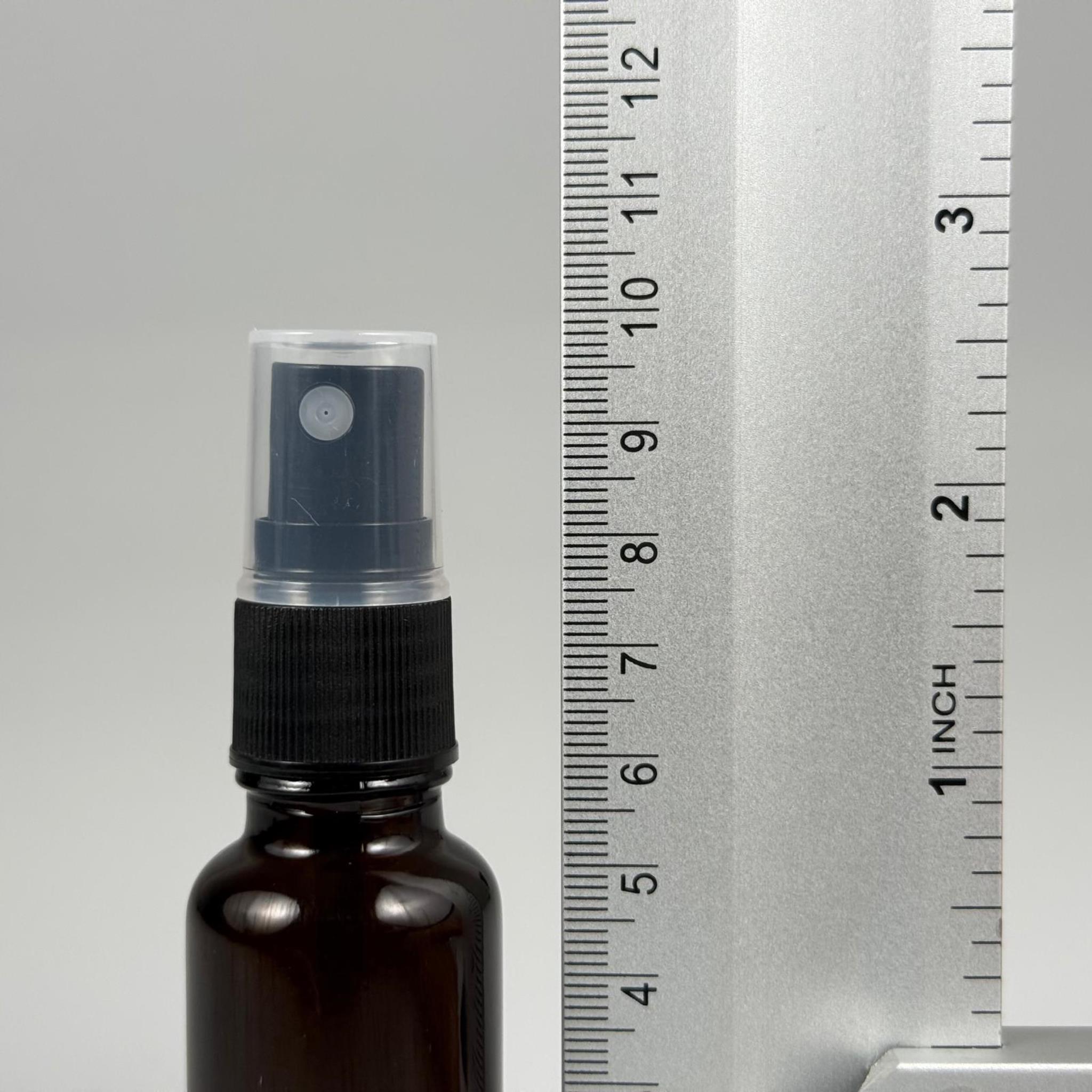 20 CC AMBER CAM ŞİŞE SİYAH SPREYLİ TAKIM - 20 ML KAHVERENGİ SPREYLİ ŞİŞE