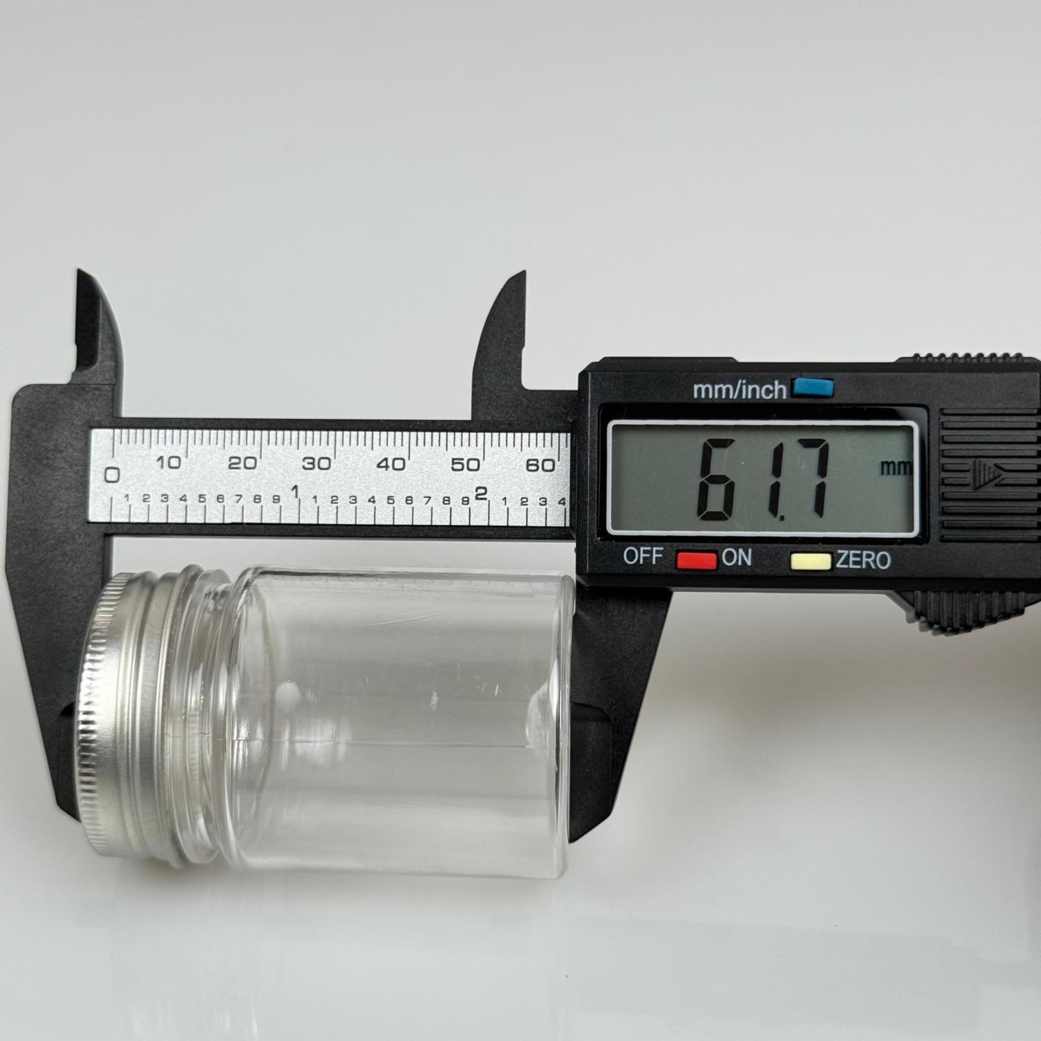 50 CC PET ŞİŞE GENİŞ AĞIZLI - GÜMÜŞ METAL KAPAKLI - 50 ML PLASTİK NUMUNE KAVANOZU, MİNİ TABLET KAVANOZU