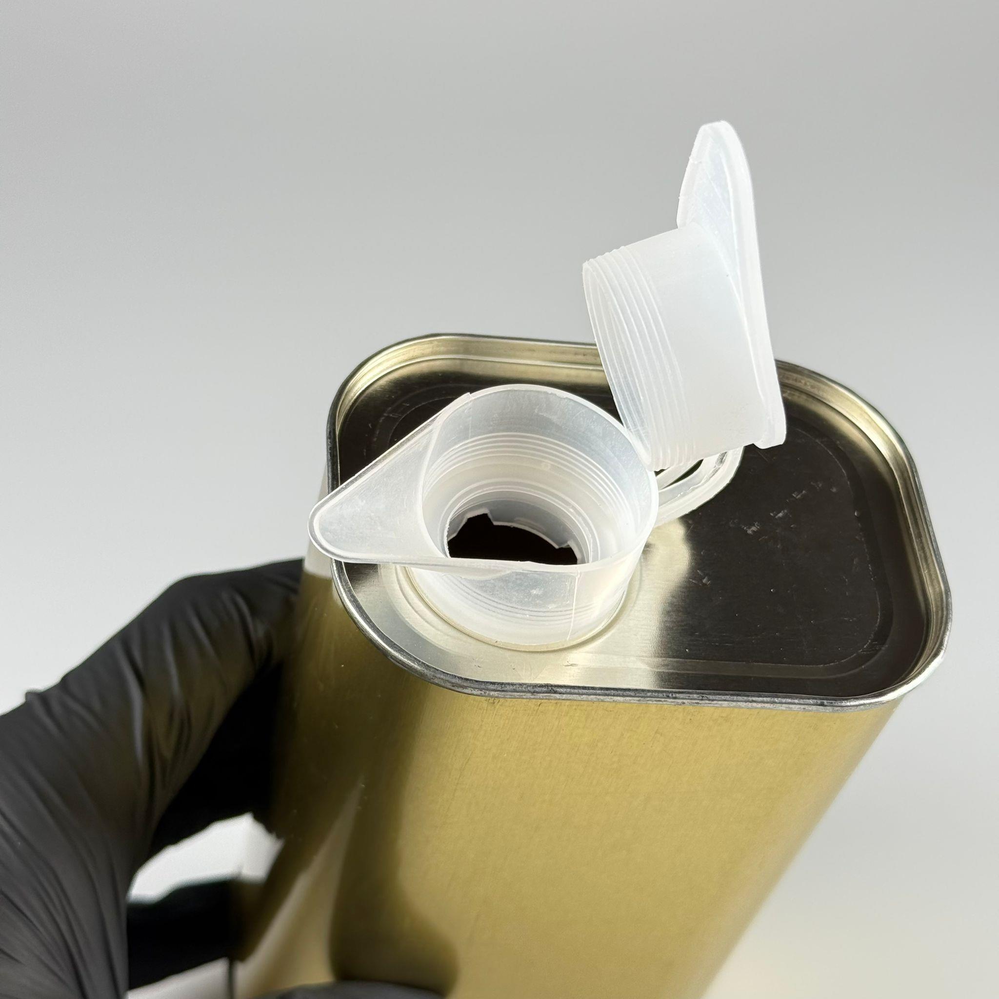 0,5 LT YAĞ TENEKESİ - GOLD - 500 CC ZEYTİNYAĞ TENEKESİ -AKITICILI KAPAKLI