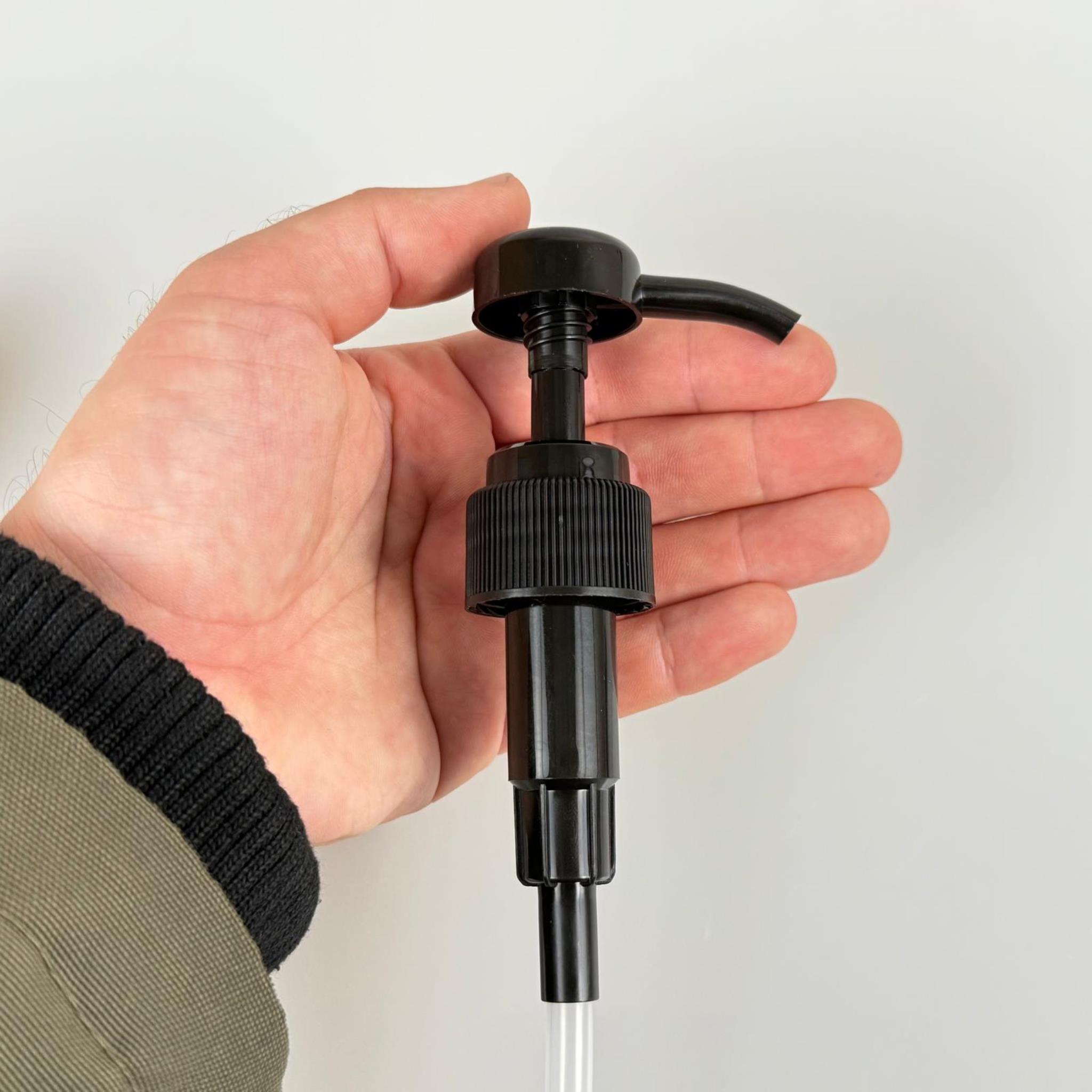 28 MM POMPA KREM VE LOSYON POMPASI SİYAH - DOZAJLI ŞAMPUAN POMPASI - 4 CC DOZAJ POMPA