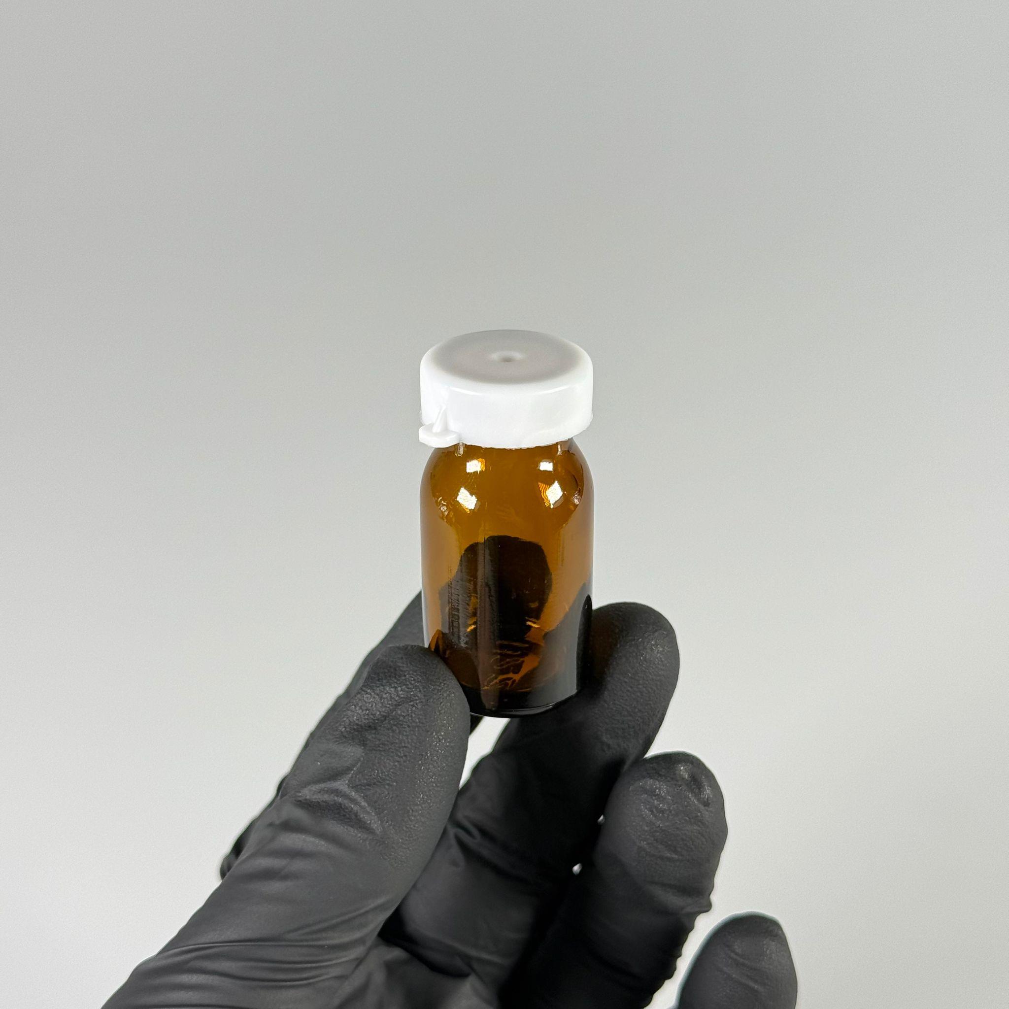 8 CC AMBER KAHVERENGİ CAM PENİSİLİN FLAKON ŞİŞE - 8 ML CAM ŞİŞE BEYAZ SIZDIRMAZ KAPAKLI