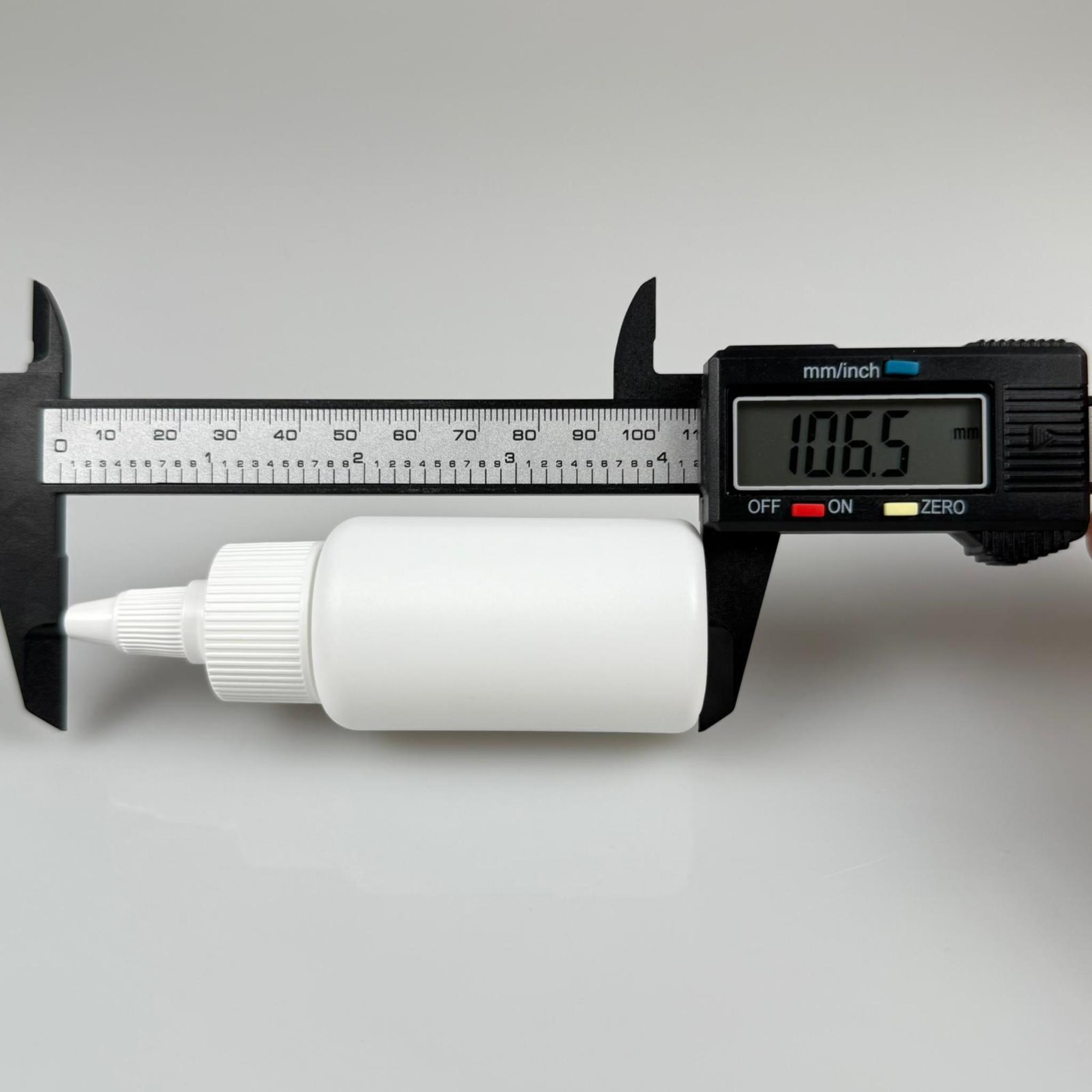 YAĞ, SOS, ACI SOS, SİRKE, SRIRACHA, MÜREKKEP, TUTKAL AKITICI VB BOŞ ŞİŞELERİ - BEYAZ SİVRİ TWİST AKITICI KAPAK + 50 ML BEYAZ POLİETİLEN PLASTİK ŞİŞE TAKIM