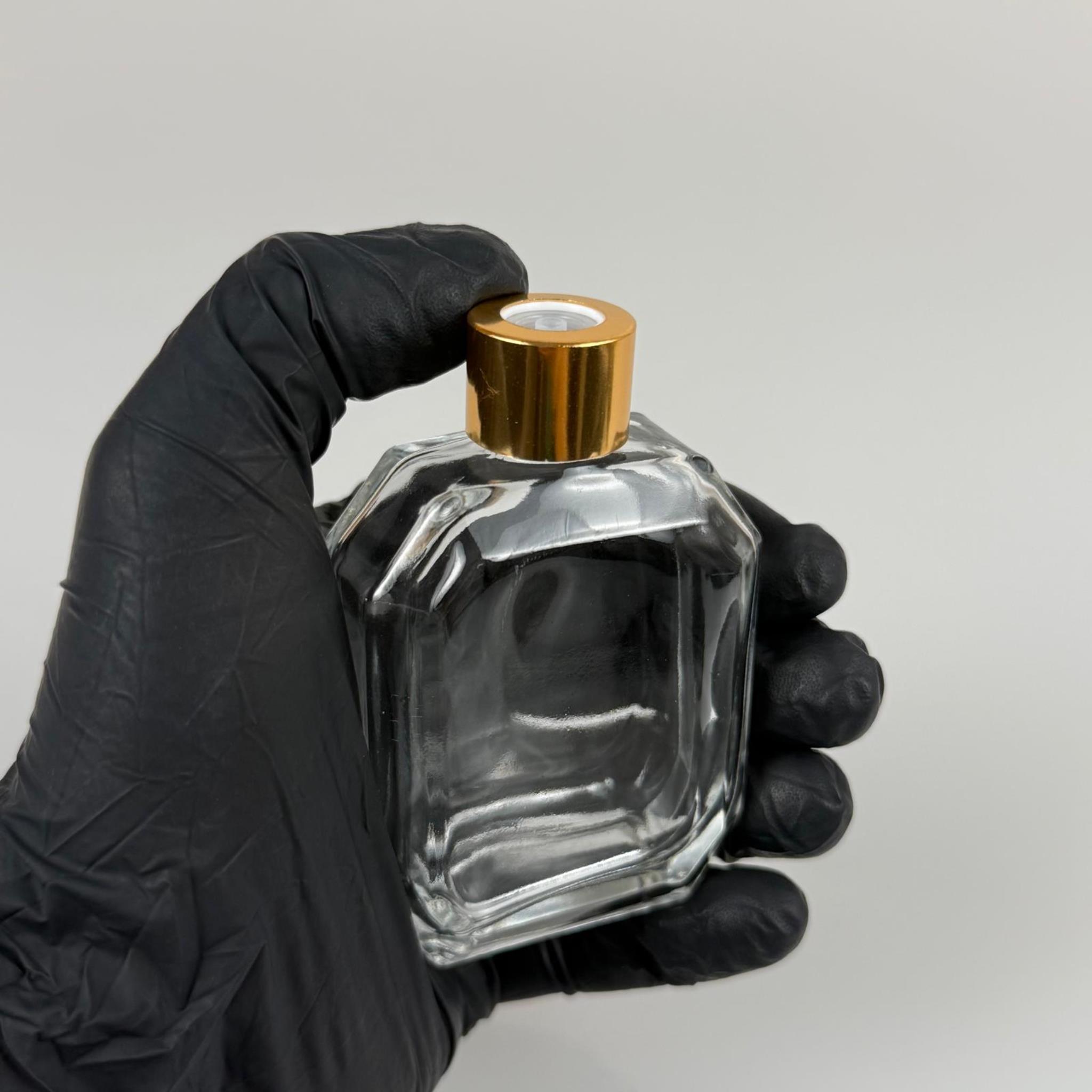 KAZABLANKA MODEL CAM KOLONYA ŞİŞESİ + METAL GOLD KAPAK + TIPA - 50 ML - HEDİYELİK KOLONYA ŞİŞELERİ