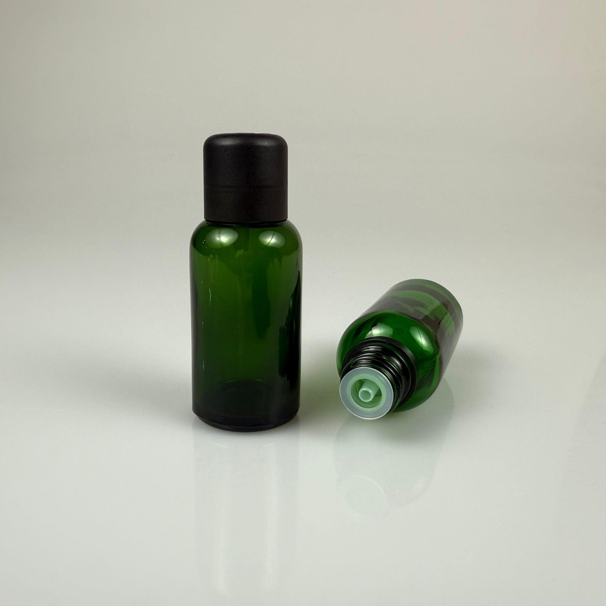 30 CC YEŞİL CAM ŞİŞE + İÇTEN DAMLALIKLI ÇOCUK KİLİTLİ SİYAH KAPAK - YEŞİL 30 ML KİLİT KAPAKLI DAMLATMALI ŞİŞE