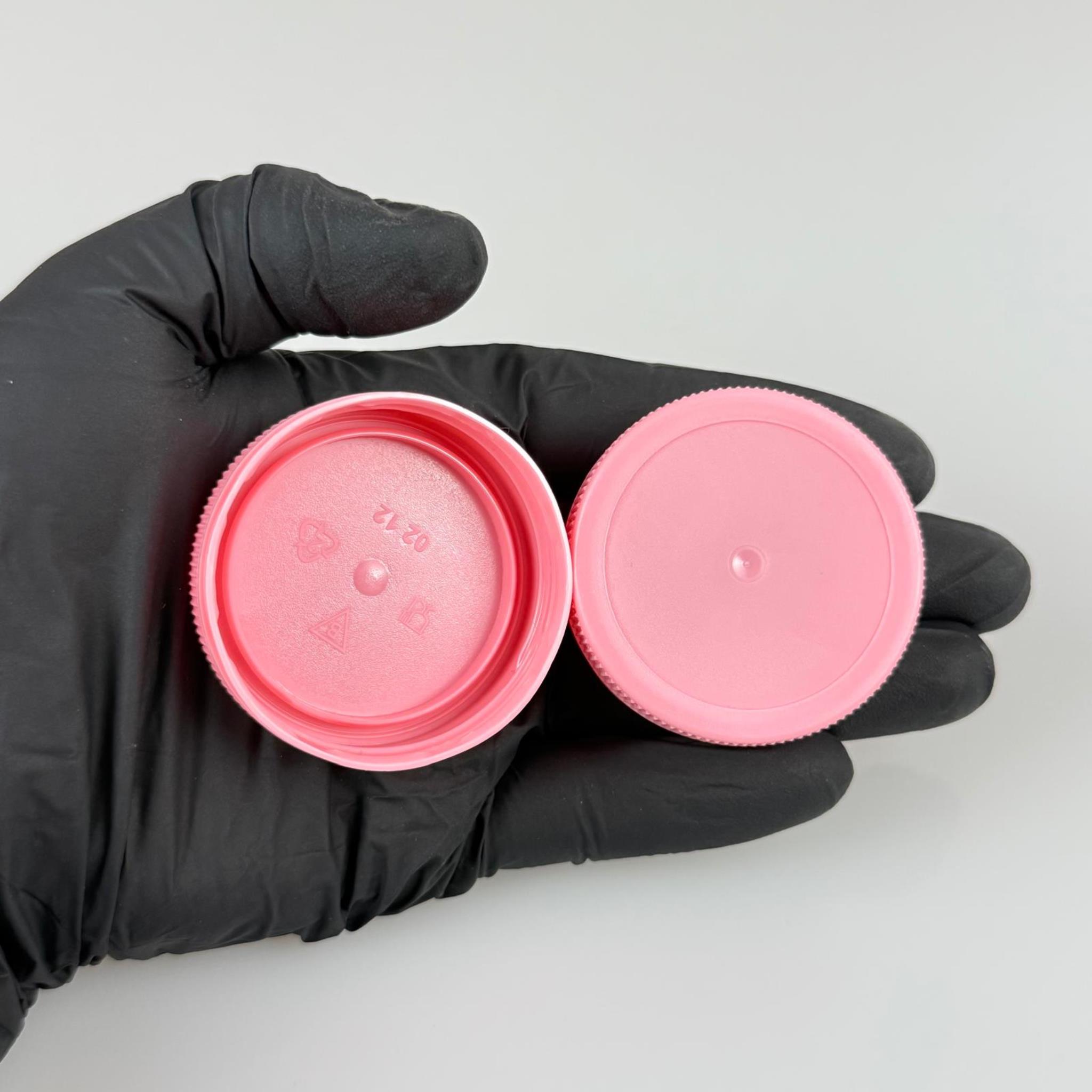 48 MM VİDALI KİLİTLİ PLASTİK KAPAK PEMBE- 5 LİTRE SU PETİ KAPAĞI - 10 LİTRE SU PETİ KAPAĞI - KİLİTLİ - SK 48/17-4 MO 3T BERİCAP KAPAK
