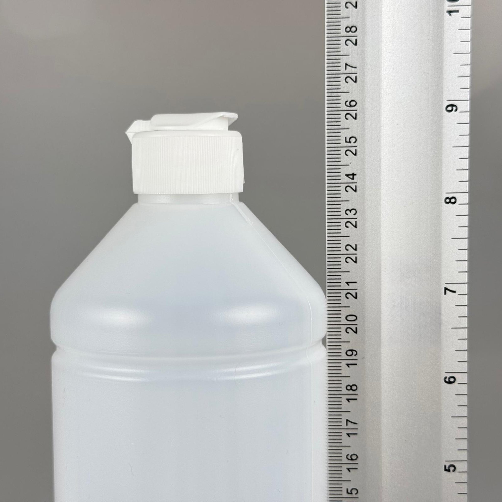 1 LİTRE TİNER ŞİŞESİ - BEYAZ FLİPTOP KAPAKLI - 1000 ML KİMYASALA DAYANIKLI PLASTİK ŞİŞE - 1 LT POLİETİLEN ŞİŞE UZUN