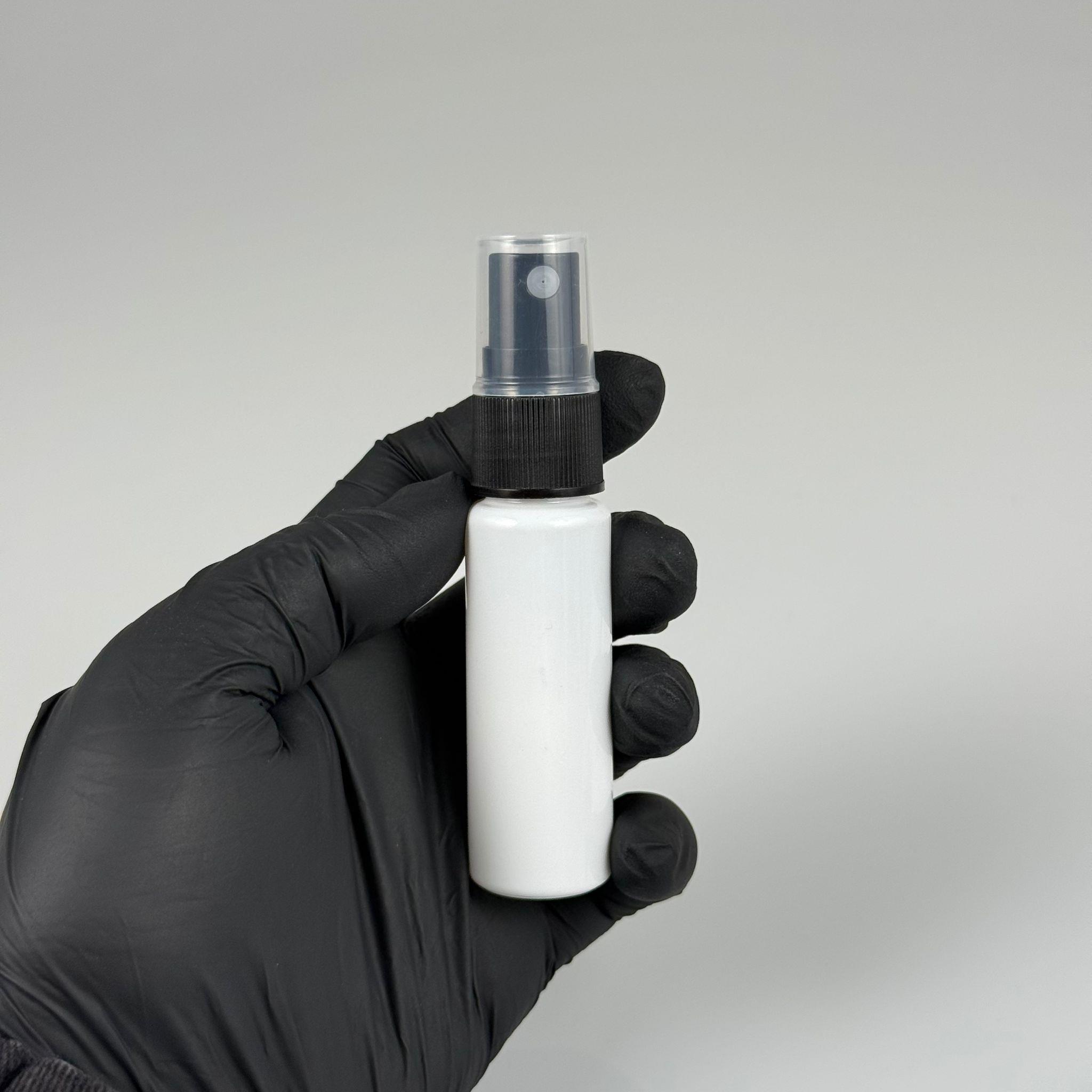 20 CC BEYAZ PET ŞİŞE - SİYAH SPREYLİ TESTER 20 ML PLASTİK ŞİŞE