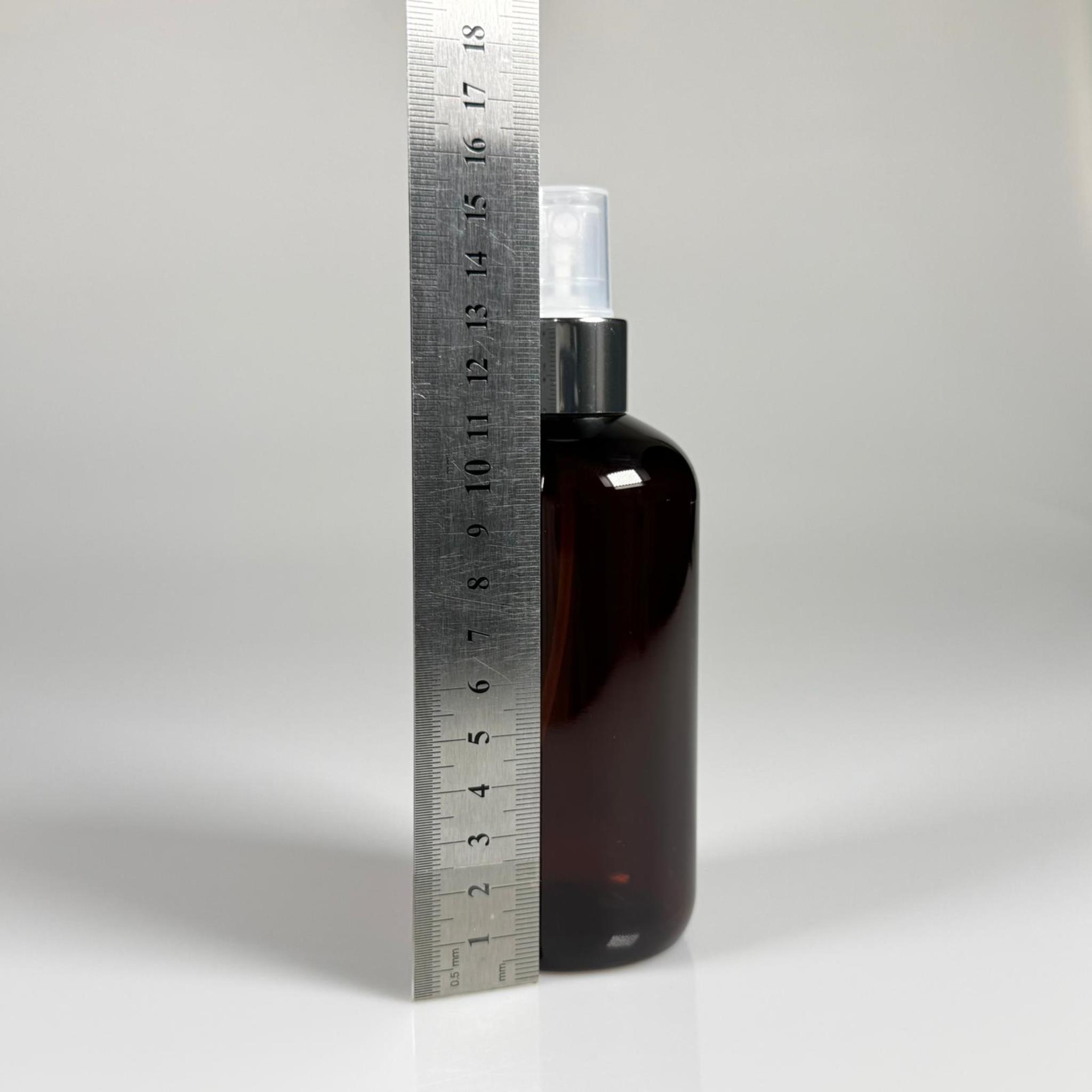 250 CC AMBER ŞİŞE - GÜMÜŞ SPREYLİ - 250 ML SPREYLİ PLASTİK ŞİŞE - ZEYNEP MODEL PET ŞİŞE