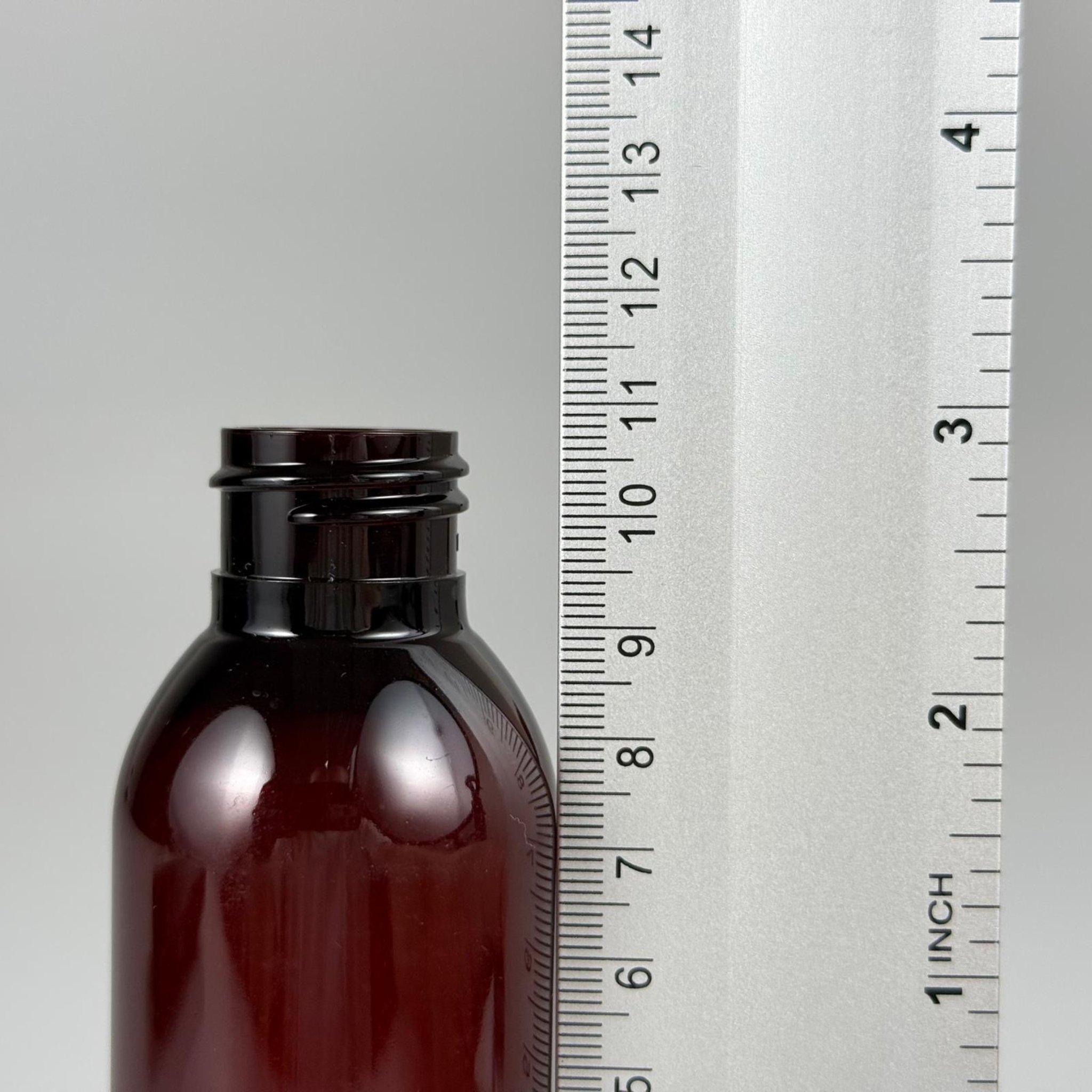 100 CC AMBER OVAL SERT PET ŞİŞE 24 MM İP