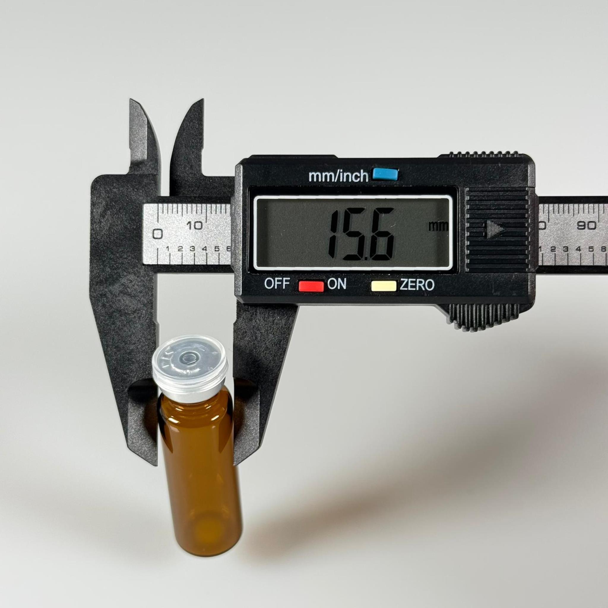 5 ML vial flakon şişe - 13 ağız 5 cc amber cam ilaç şişesi + kauçuk butil enjektör tıpası + gümüş alüminyum kapaklı takım