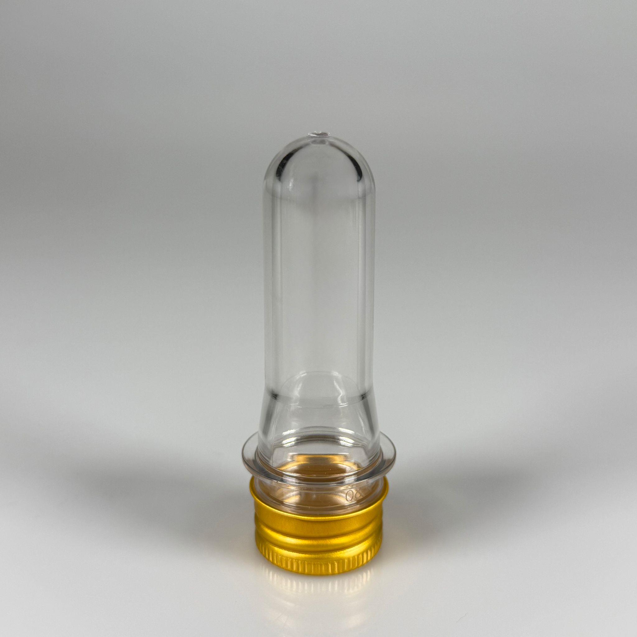 9 CM TÜP - 20 CC UZUN KALIN (20 GR) PET ŞİŞE  - GOLD ALÜMİNYUM METAL KAPAKLI  - BAHARAT, DENEY TÜPÜ, AYAKKABI BAĞCIĞI VB İÇİN PLASTİK TÜP