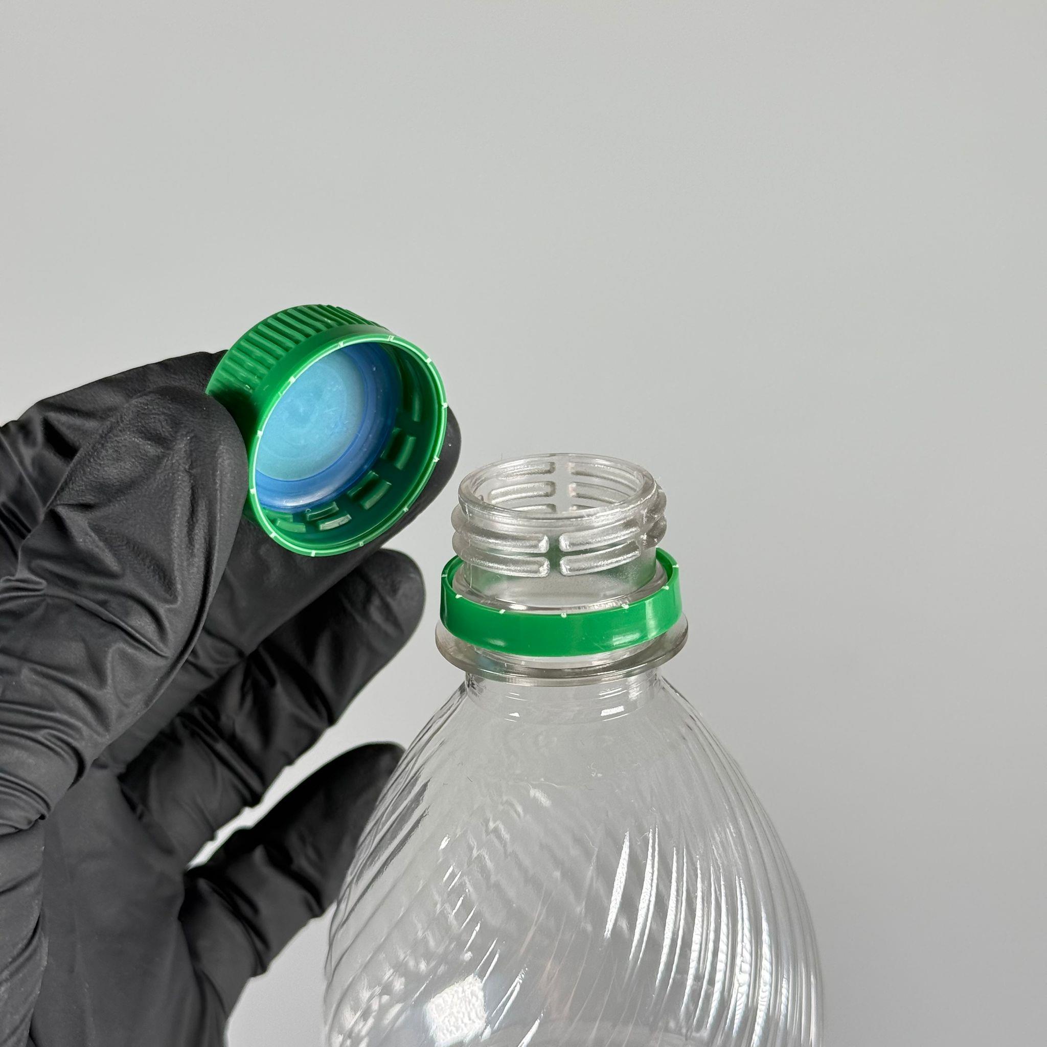 0,75 LT KİLİTLİ KAPAKLI PET ŞİŞE - YEŞİL KAPAKLI 750 ML BOŞ PET ŞİŞE