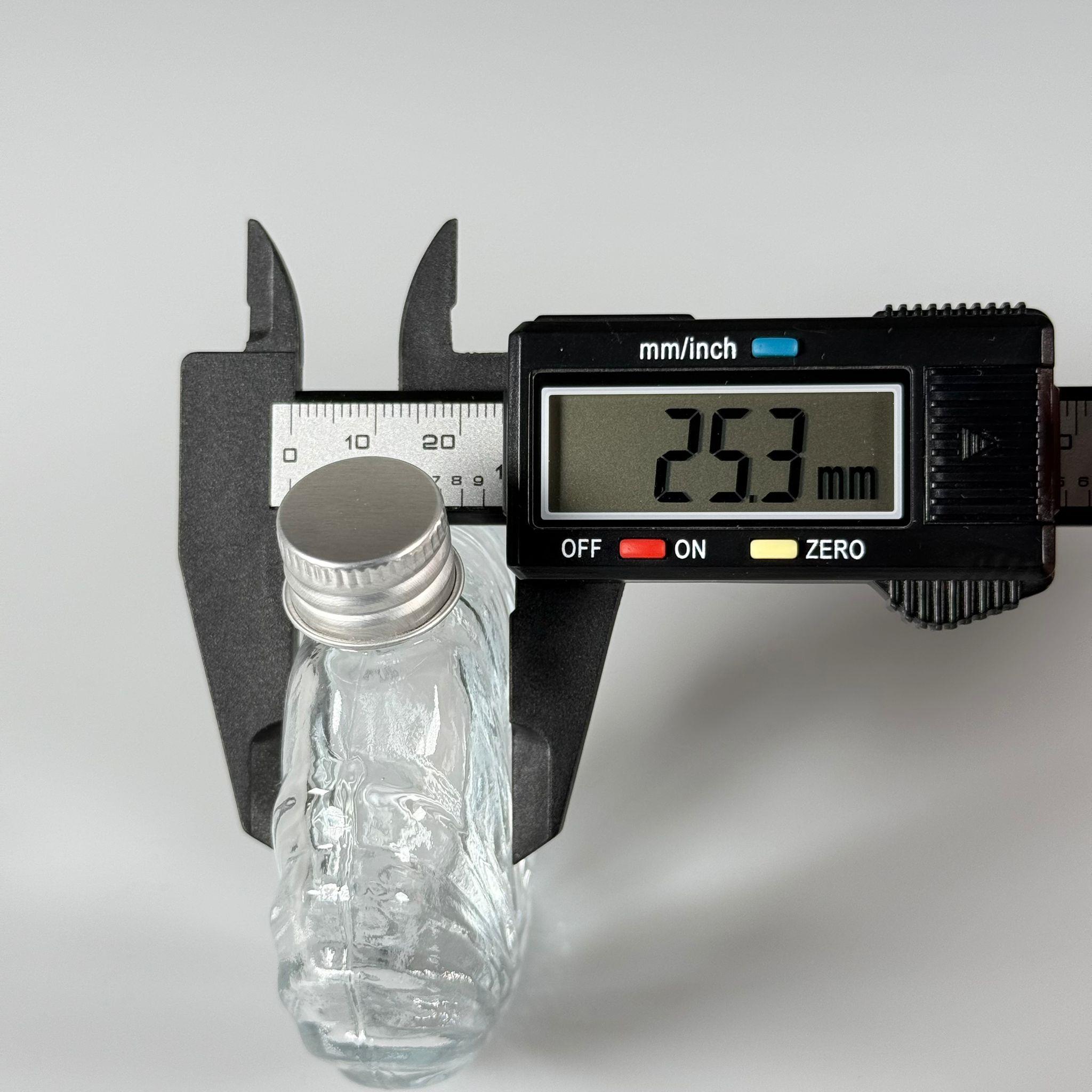 45 CC İSTİRİDYE MODEL CAM ŞİŞE - GÜMÜŞ METAL KAPAKLI - 45 ML PRESTİJLİ ŞİŞE