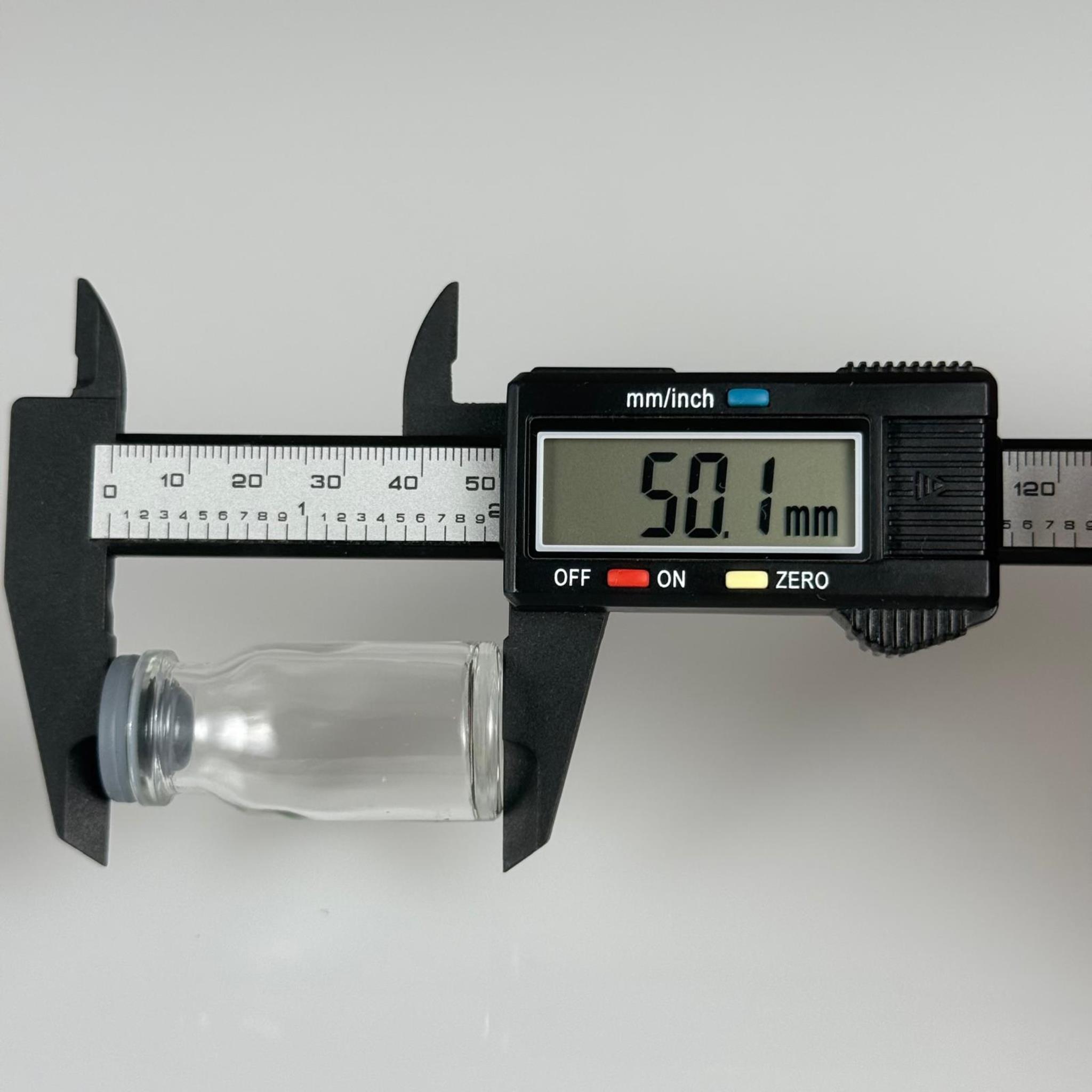 FLAKON CAM ŞİŞE 8 ML + BUTİL KAUÇUK TIPA 20 MM - ŞEFFAF CAM İLAÇ, ECZA, PENİSİLİN, MEDİKAL, LABORATUVAR, FARMASÖTİK ŞİŞELERİ