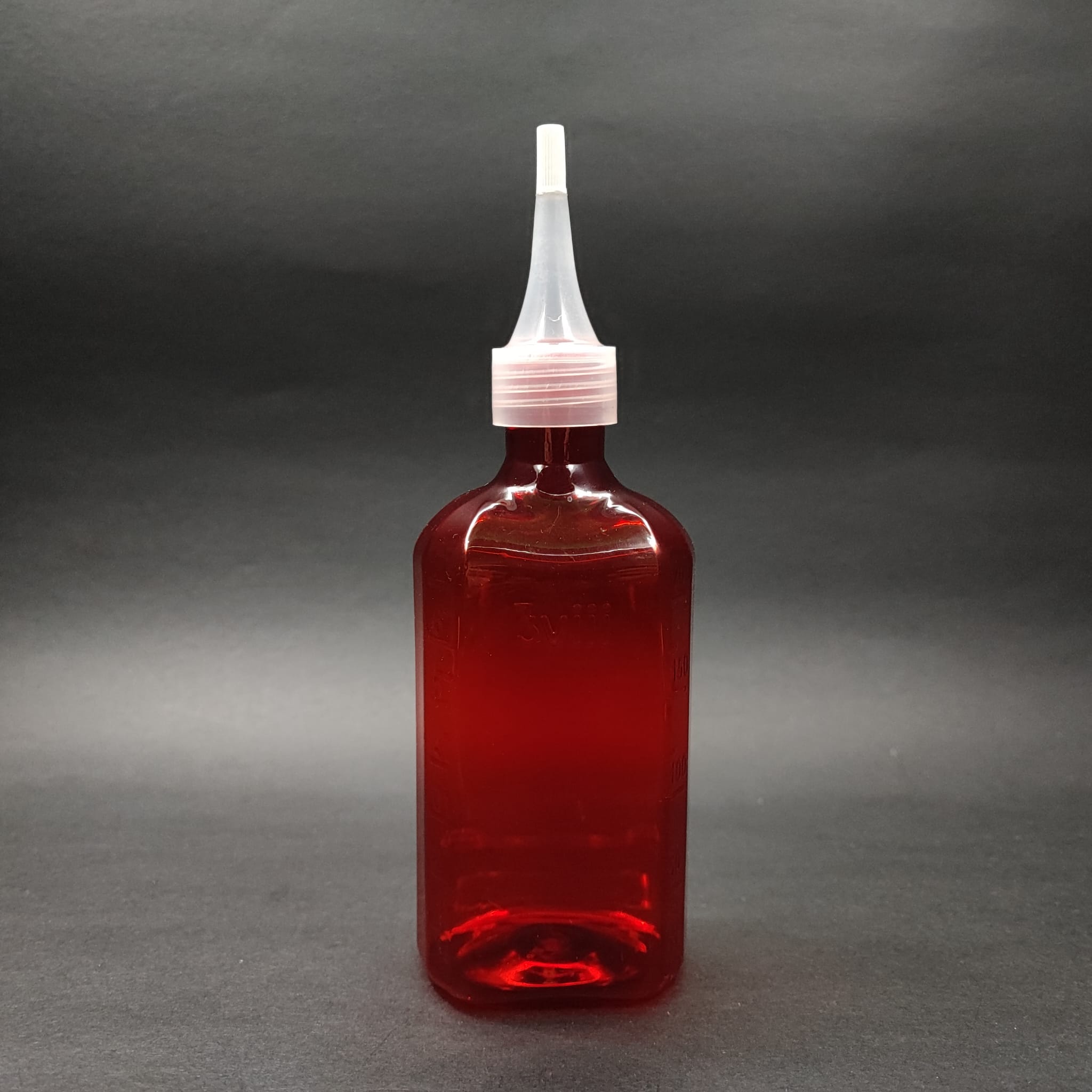 200 CC ÖLÇEKLİ PET ŞİŞE - ŞEFFAF AKITICI SİVRİ KAPAKLI - 200 ML VE OZ ÖLÇÜLÜ KIRMIZI PET ŞİŞE