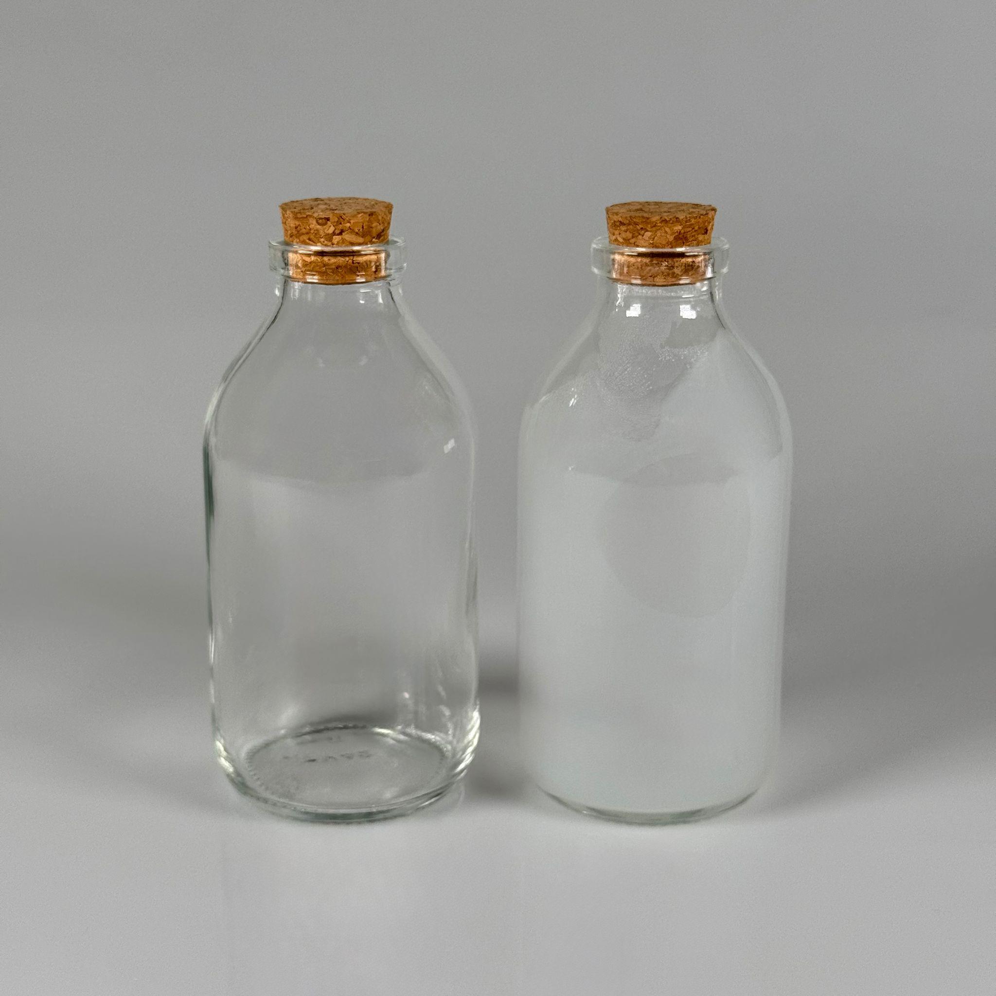 250 CC MANTAR TIPALI CAM ŞİŞE - GENİŞ AĞIZLI MANTAR TIPALI CAM ŞİŞE 250 ML - ŞEFFAF