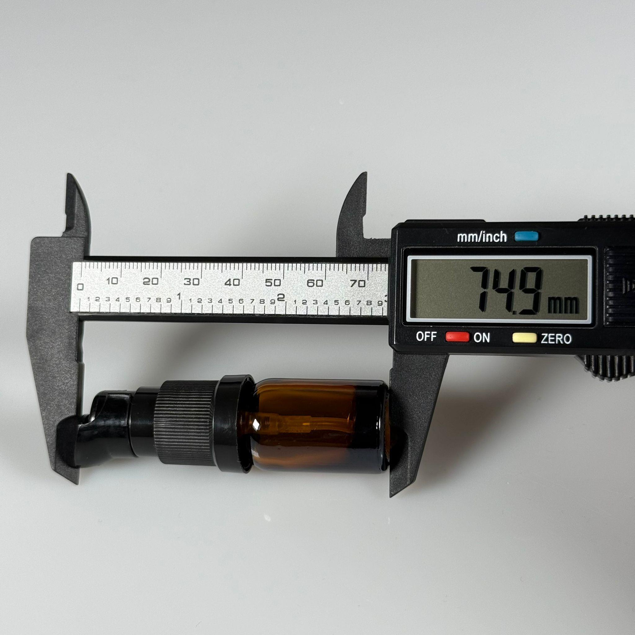 5 CC AMBER CAM ŞİŞE - SIZDIRMAZ ETEKLİ SİYAH LOSYON POMPALI TAKIM - 5 ML LOSYON ŞİŞESİ - YAĞ, KREM GİBİ YOĞUN KIVAMLI SIVILAR İÇİN CAM AMBALAJ