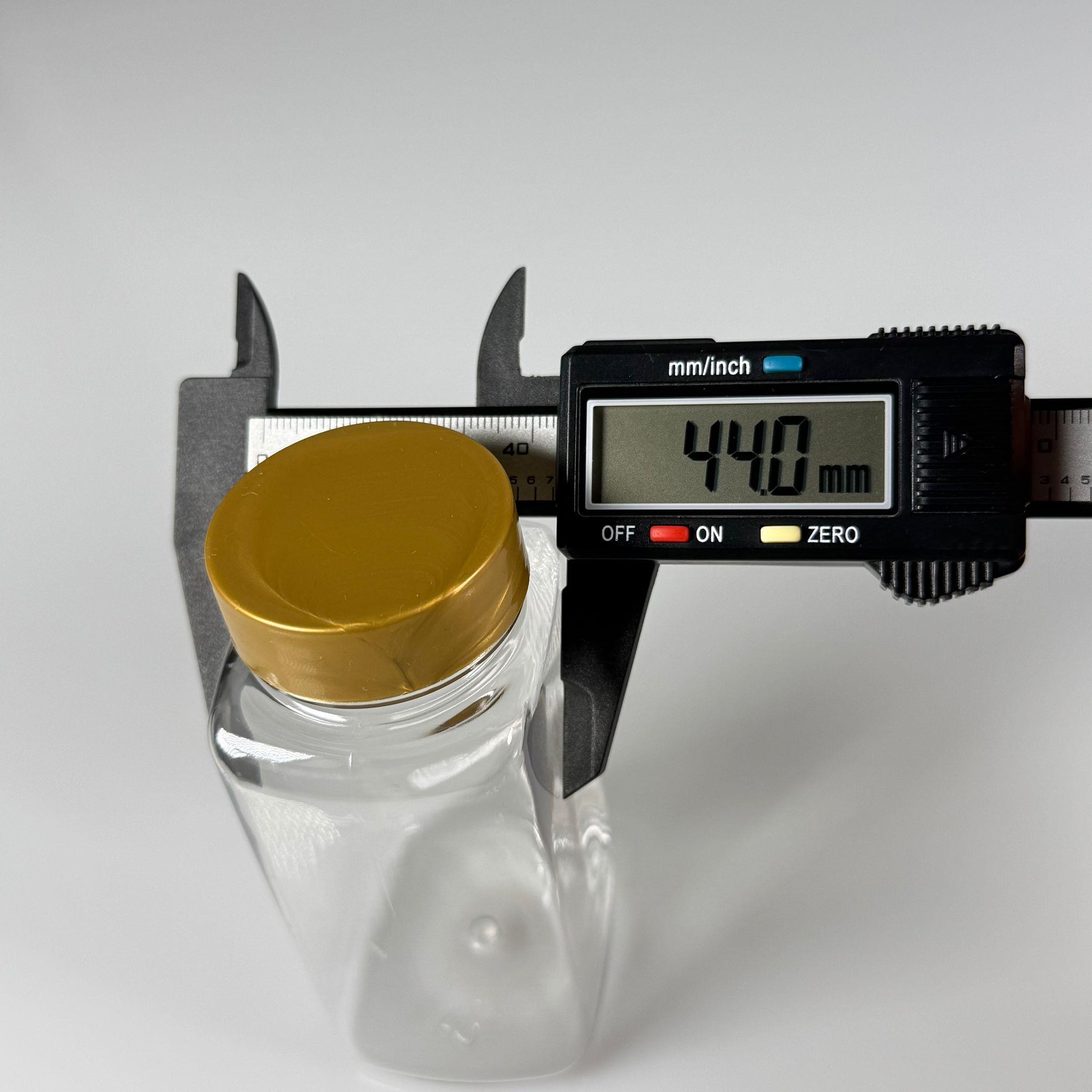 BAHARAT, TOZ, KAHVE, SAHLEP VB MUTFAK DÜZENLEME İÇİN KARE PLASTİK MİNİ KAVANOZLAR - 150 ML -  RAF DÜZENLEYİCİ GIDAYA UYGUN KÖŞELİ GOLD KAPAKLI PET KAVANOZLARI