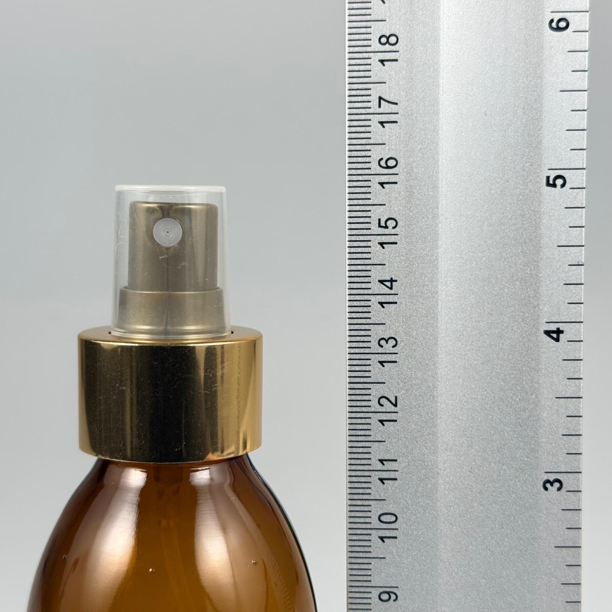160 CC AMBER CAM ŞİŞE  - GOLDA GOLD PARMAK SPREYLİ TAKIM - 160 ML CAM SPREYLİ ŞİŞE