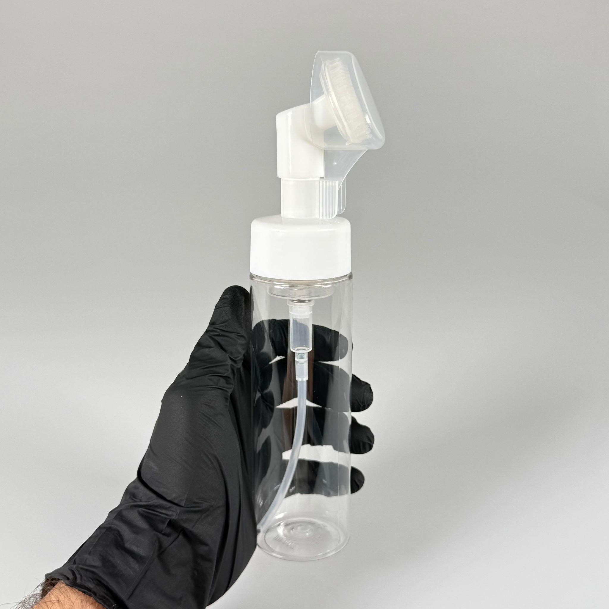 200 CC ŞEFFAF ŞİŞE KÖPÜK YAPICI POMPALI - FIRÇALI - MASAJ FIRÇALI TEMİZLEME POMPALI