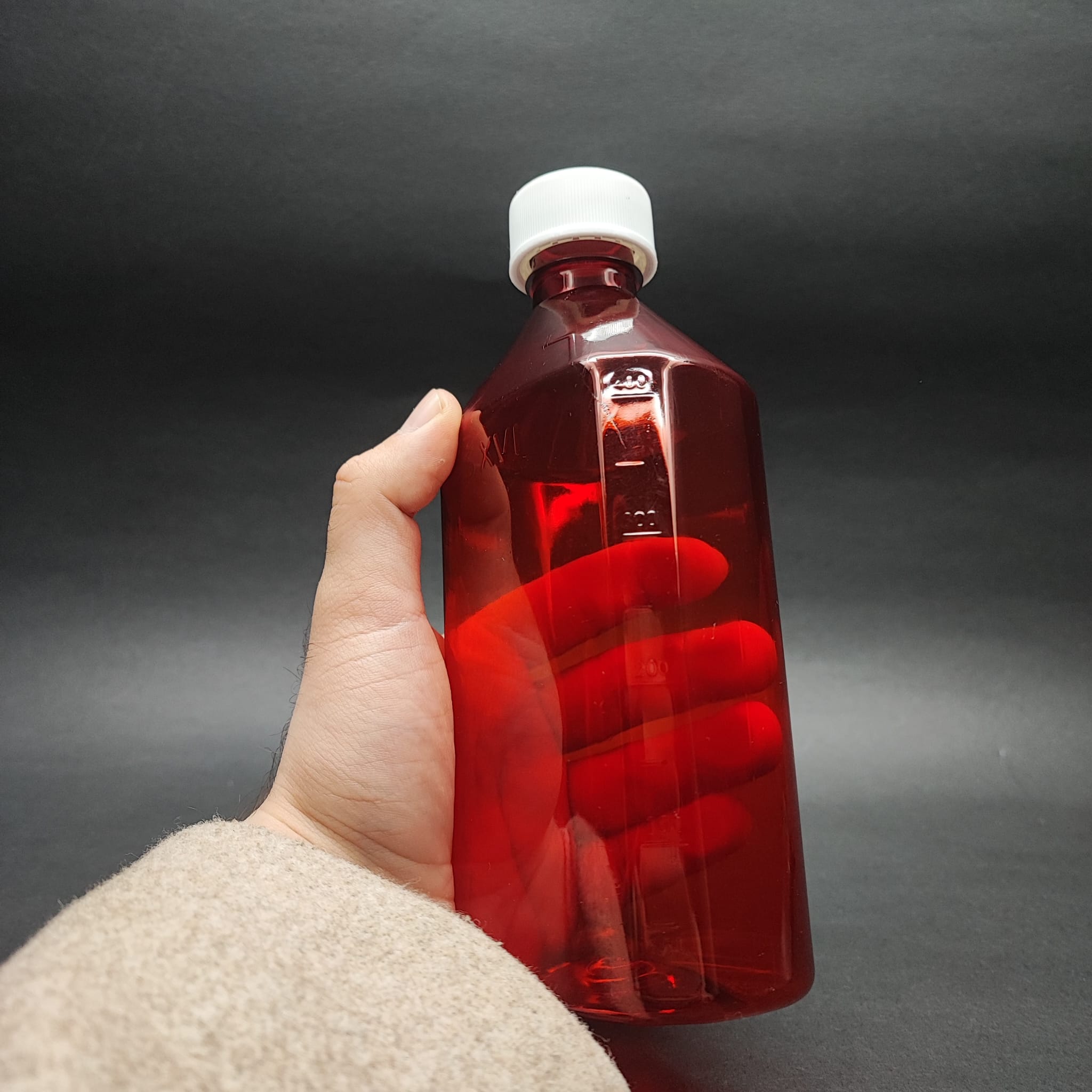 400 CC ÖLÇEKLİ PET ŞİŞE - BEYAZ ÇOCUK KİLİTLİ KAPAKLI - 400 ML VE OZ ÖLÇÜLÜ KIRMIZI PET ŞİŞE