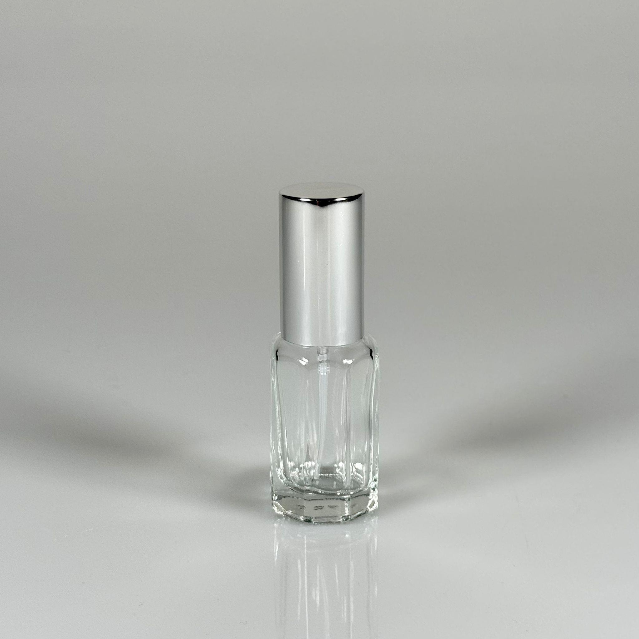 12 ML GÜMÜŞ SPREYLİ CAM PARFÜM ŞİŞESİ - 12 CC VALFLİ (ELLE ÇEVİREREK KAPANIR , TEKRAR DOLDURULABİLİR) CAM BOŞ PARFÜM ŞİŞELERİ