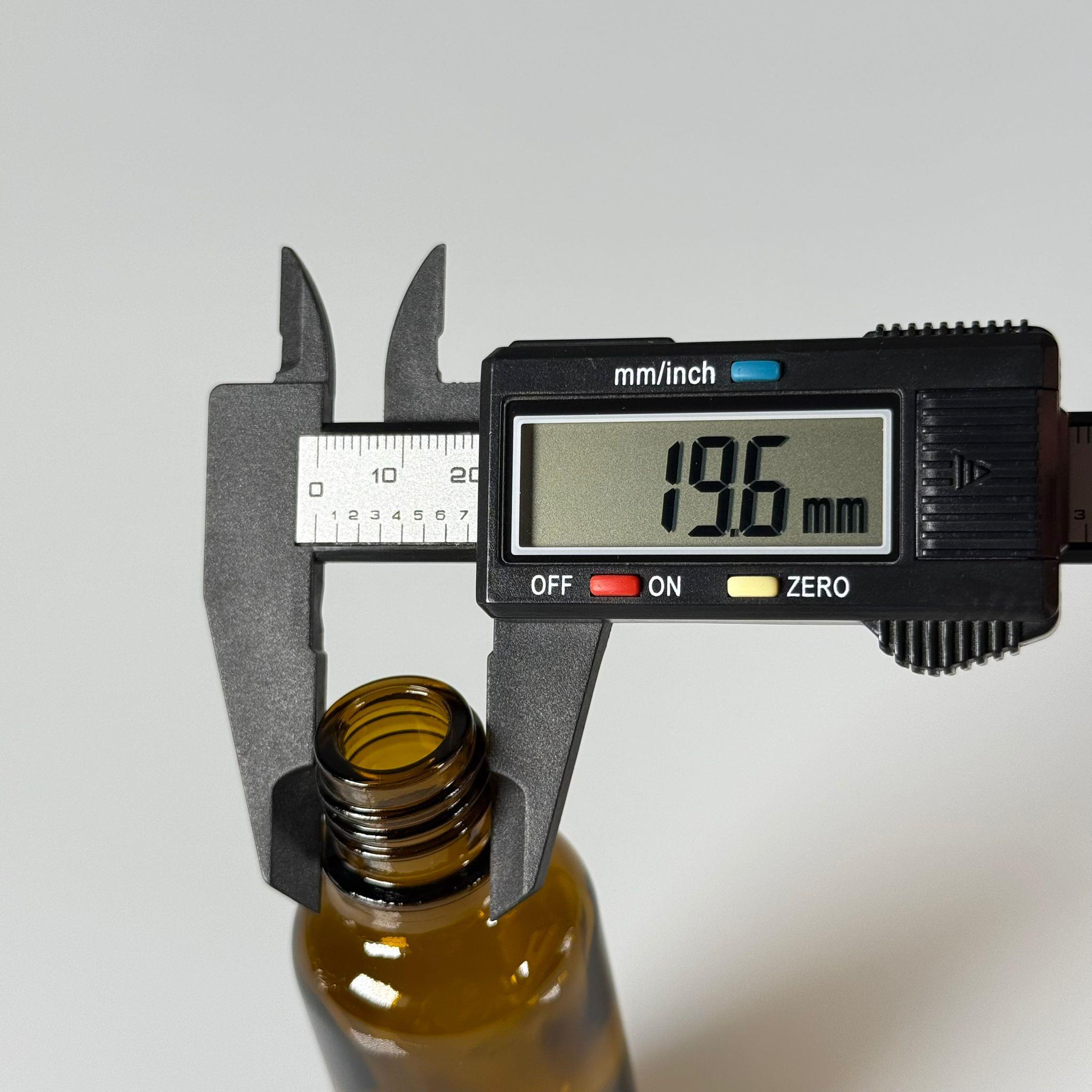 50 CC AMBER CAM ŞİŞE 20 MM  !!AĞIZ ÇAPI 20 MM