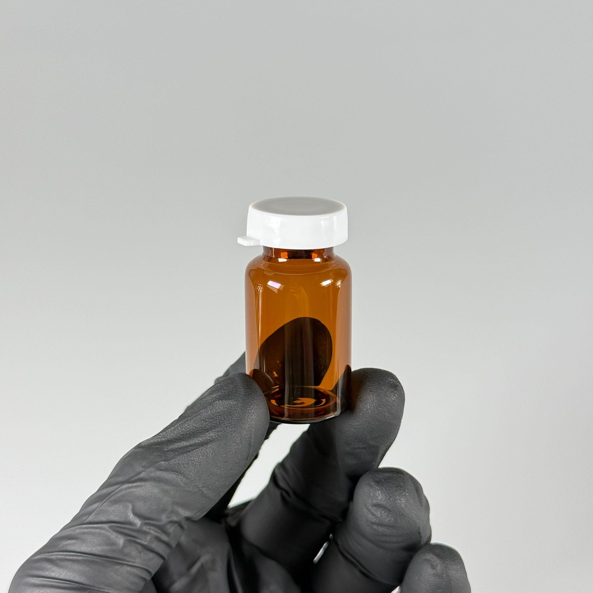 12 ML SIZDIRMAZ KAPAKLI AMBER KAHVERENGİ CAM ŞİŞE - 12 CC BEYAZ GEÇME KAPAKLI CAM ŞİŞE (ELLE KAPANIR)