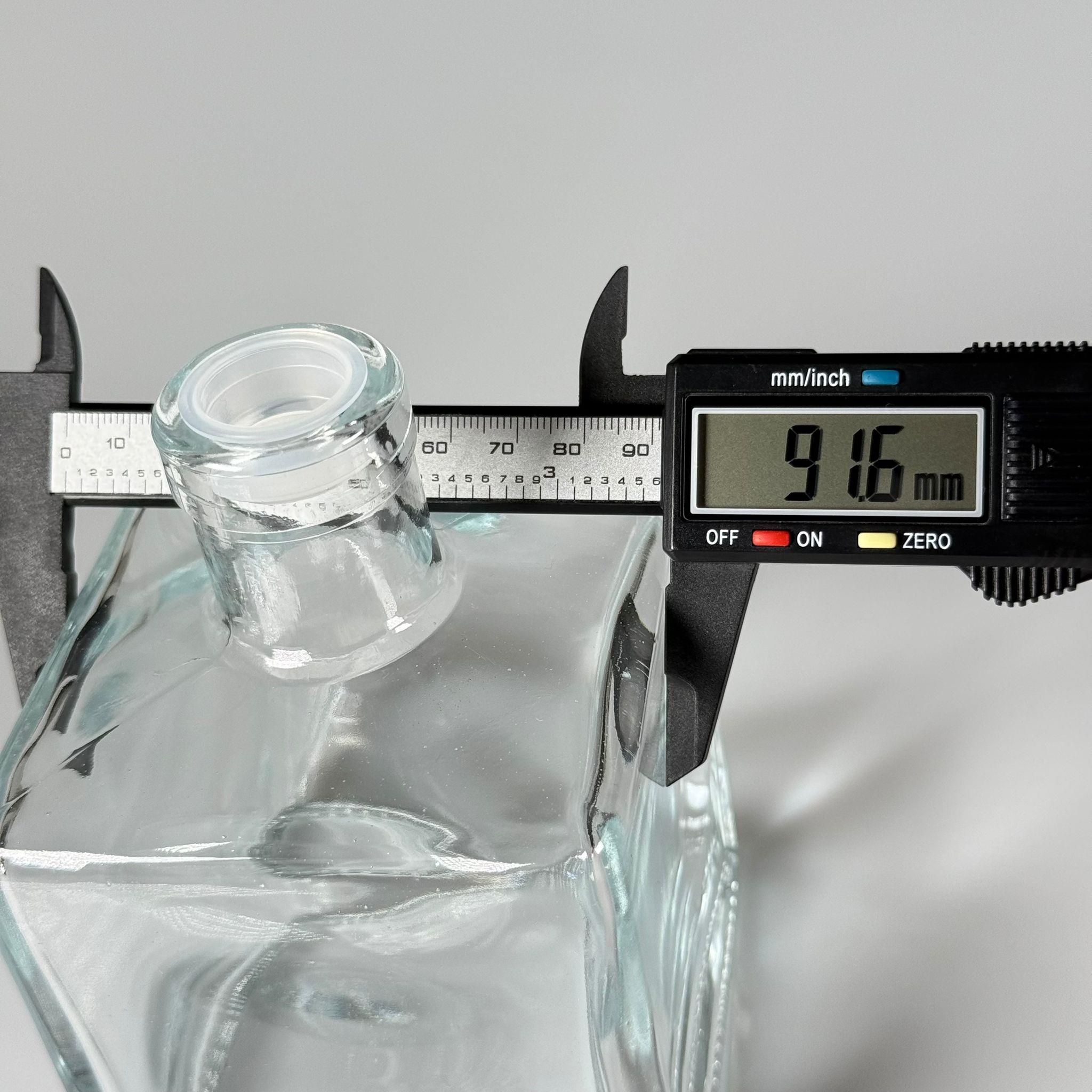 500 CC LÜX CAM ŞİŞE - KARE - 500 ML BÜYÜK BOY DİFFUSER ŞİŞE + PLASTİK TIPA