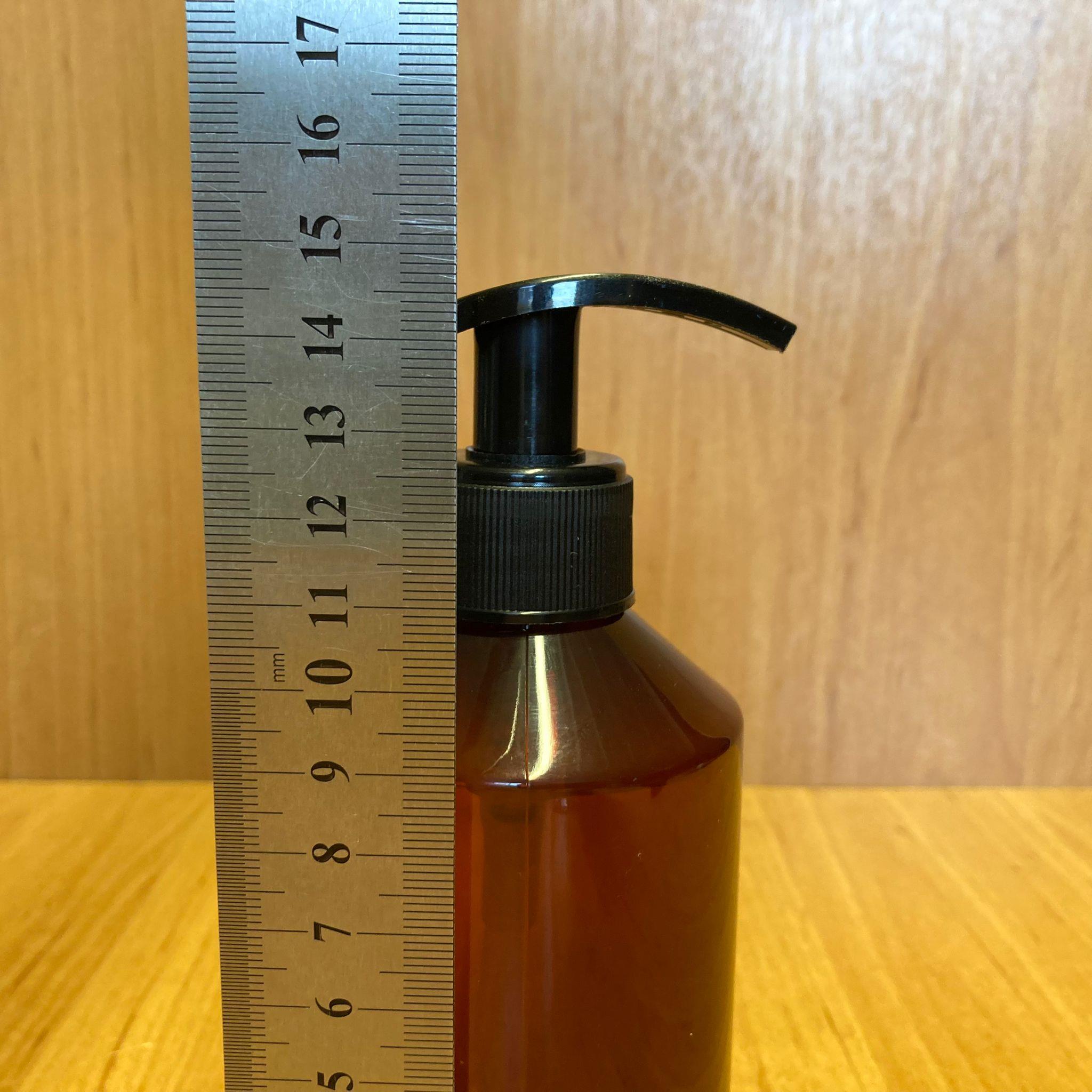 250 CC AMBER PLASTİK ŞİŞE - SİYAH POMPALI - 250 ML KAHVERENGİ BOŞ PLASTİK ŞİŞE