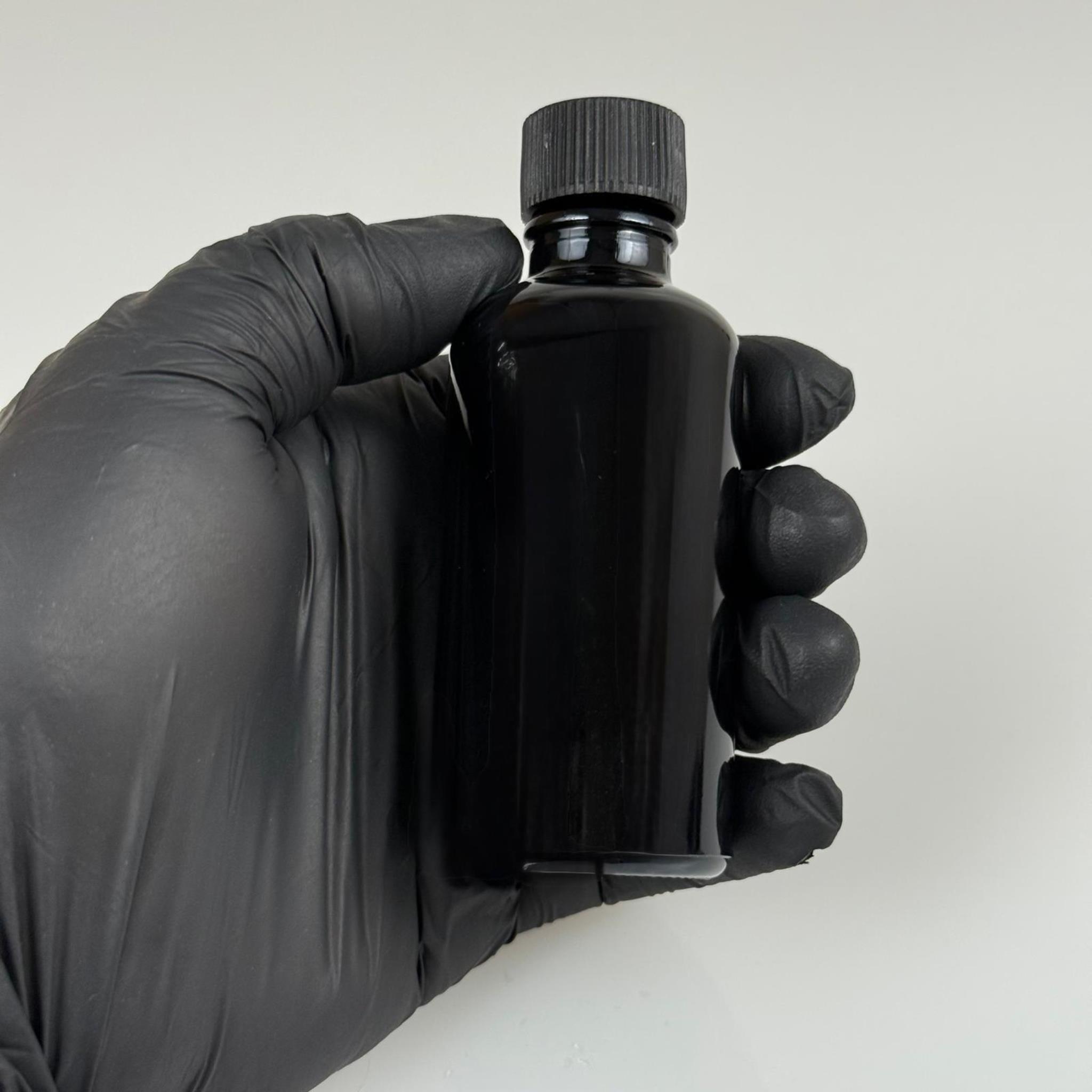50 CC SİYAH İÇTEN DAMLALIKLI - SİYAH PLASTİK KAPAKLI CAM ŞİŞE - 50 ML KOLONYA TIPALI CAM ŞİŞE