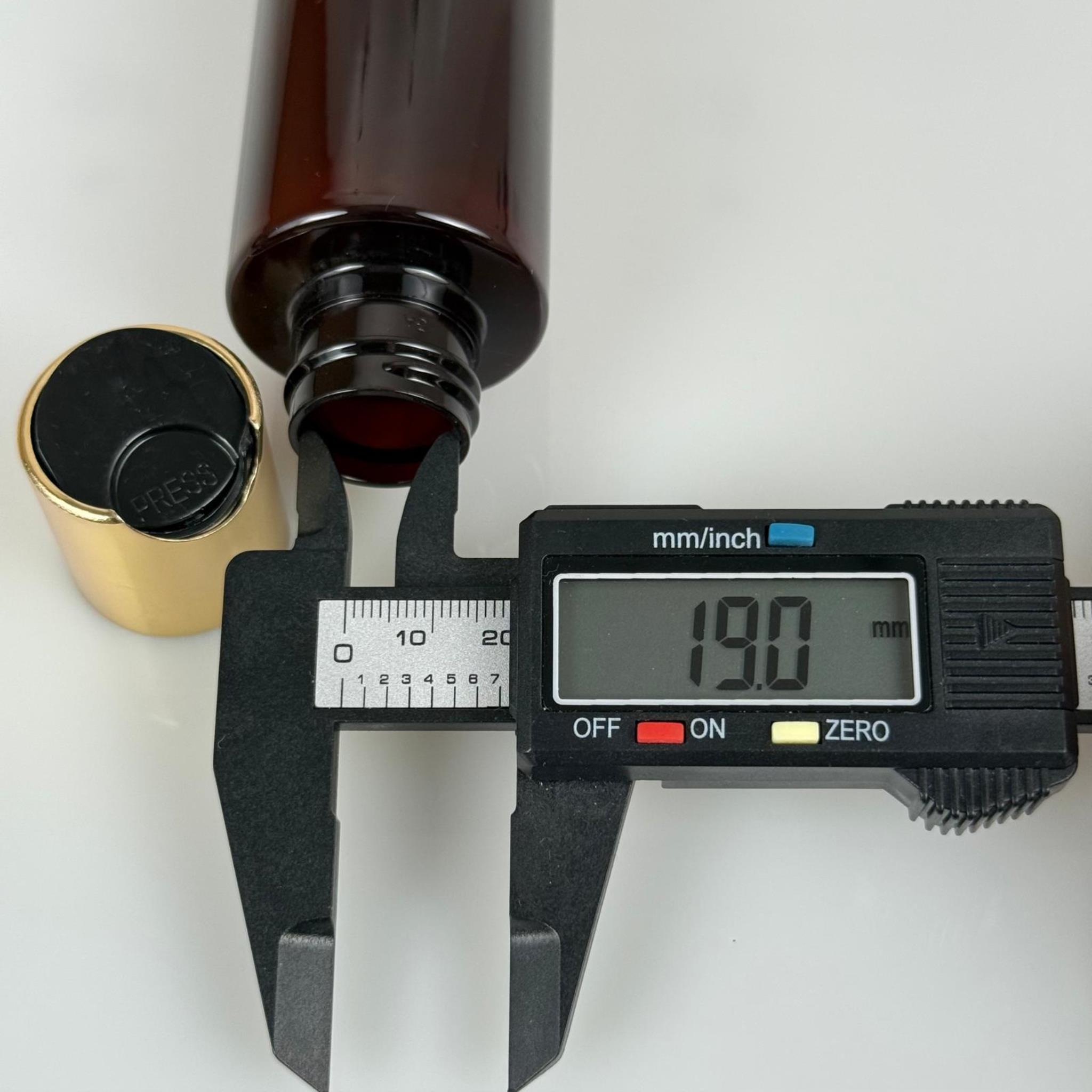 100 CC AMBER KÜT BOYUNLU PET ŞAMPUAN ŞİŞESİ - 100 ML GOLD DİSKTOP ŞAMPUAN KAPAKLI