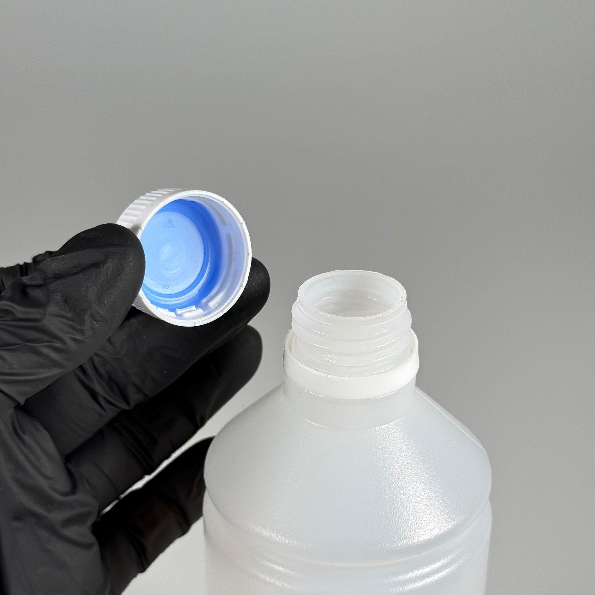 500 CC TİNER ŞİŞESİ - BEYAZ KİLİTLİ KAPAKLI - 500 ML KİMYASALA DAYANIKLI PLASTİK ŞİŞE - 0,5 LT POLİETİLEN ŞİŞE