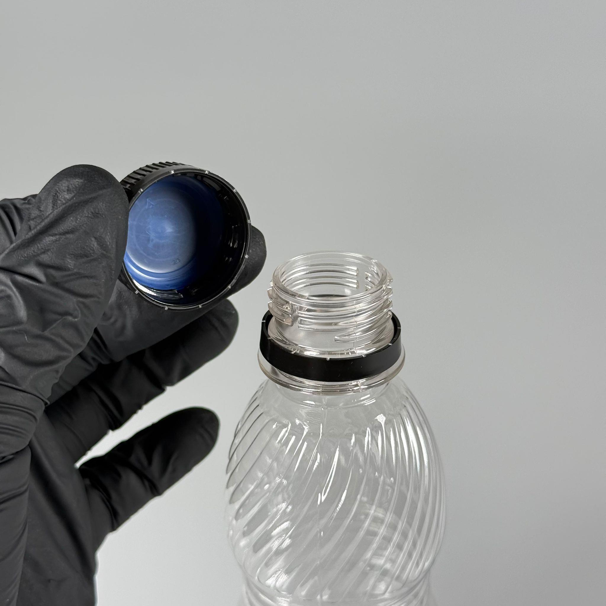 0,25 LT KİLİTLİ KAPAKLI PET ŞİŞE - SİYAH KAPAKLI 250 CC BOŞ PET ŞİŞE