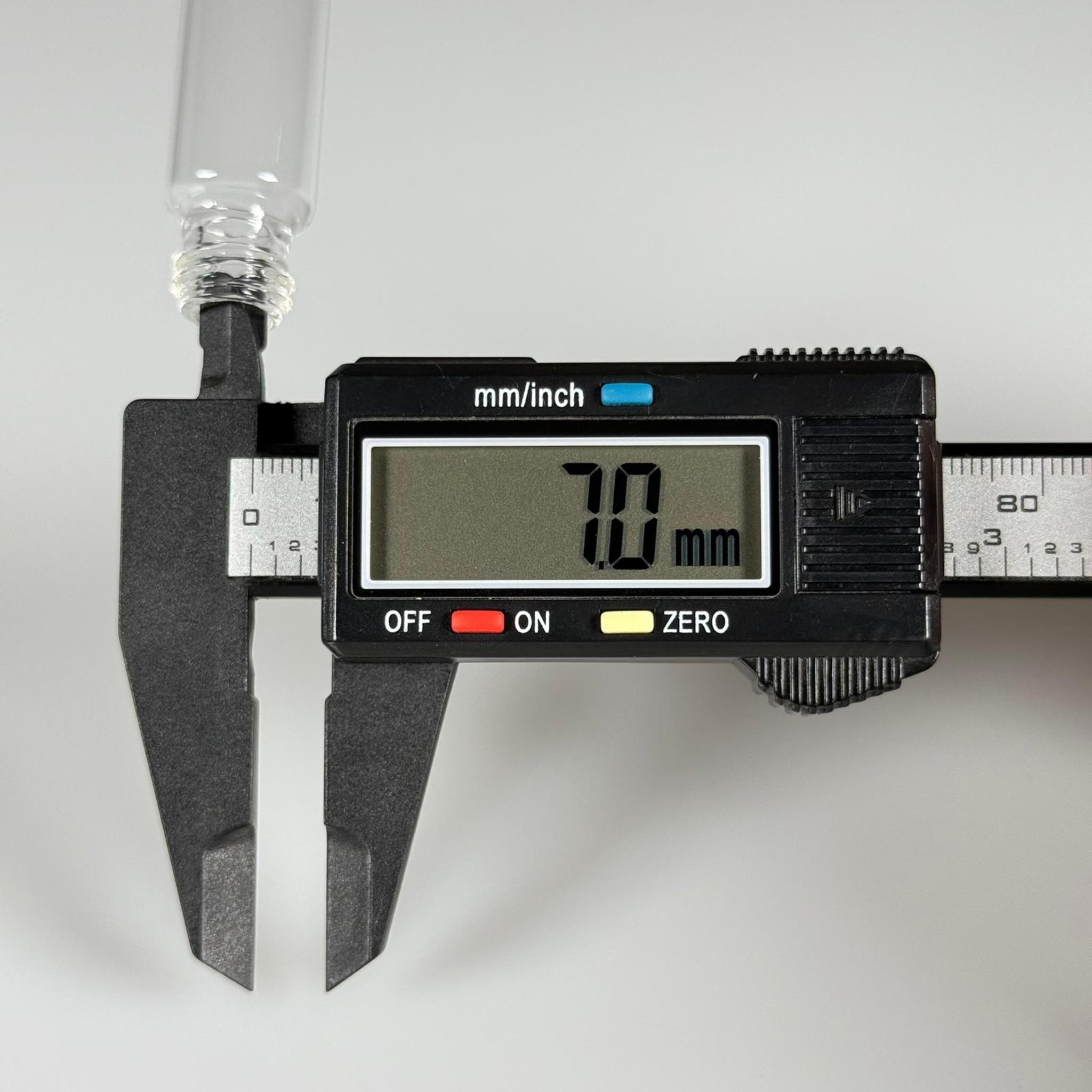 10 CC ŞEFFAF CAM ŞİŞE - 14 MM VİDALI AĞIZ - KAPAKSIZ 10 ML CAM ŞİŞE