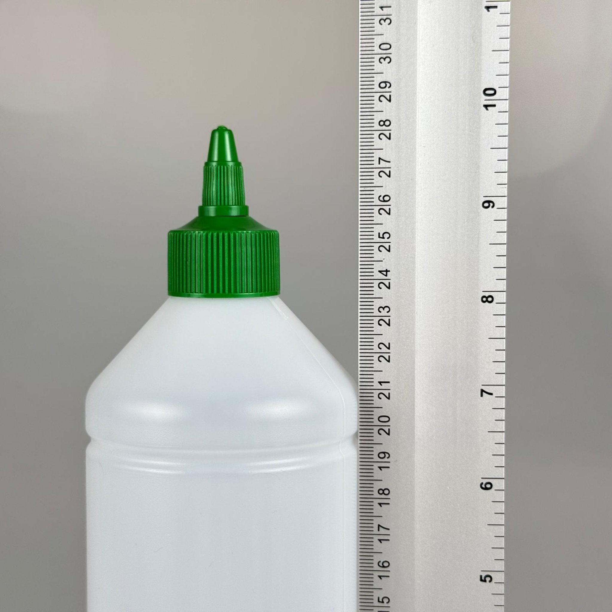 ZEYTİNYAĞI, SOS, ACI SOS, SİRKE, SRIRACHA VB BOŞ ŞİŞELERİ - YEŞİL SİVRİ TWİST AKITICI KAPAK + 1000 ML NATÜREL POLİETİLEN UZUN PLASTİK ŞİŞE TAKIM