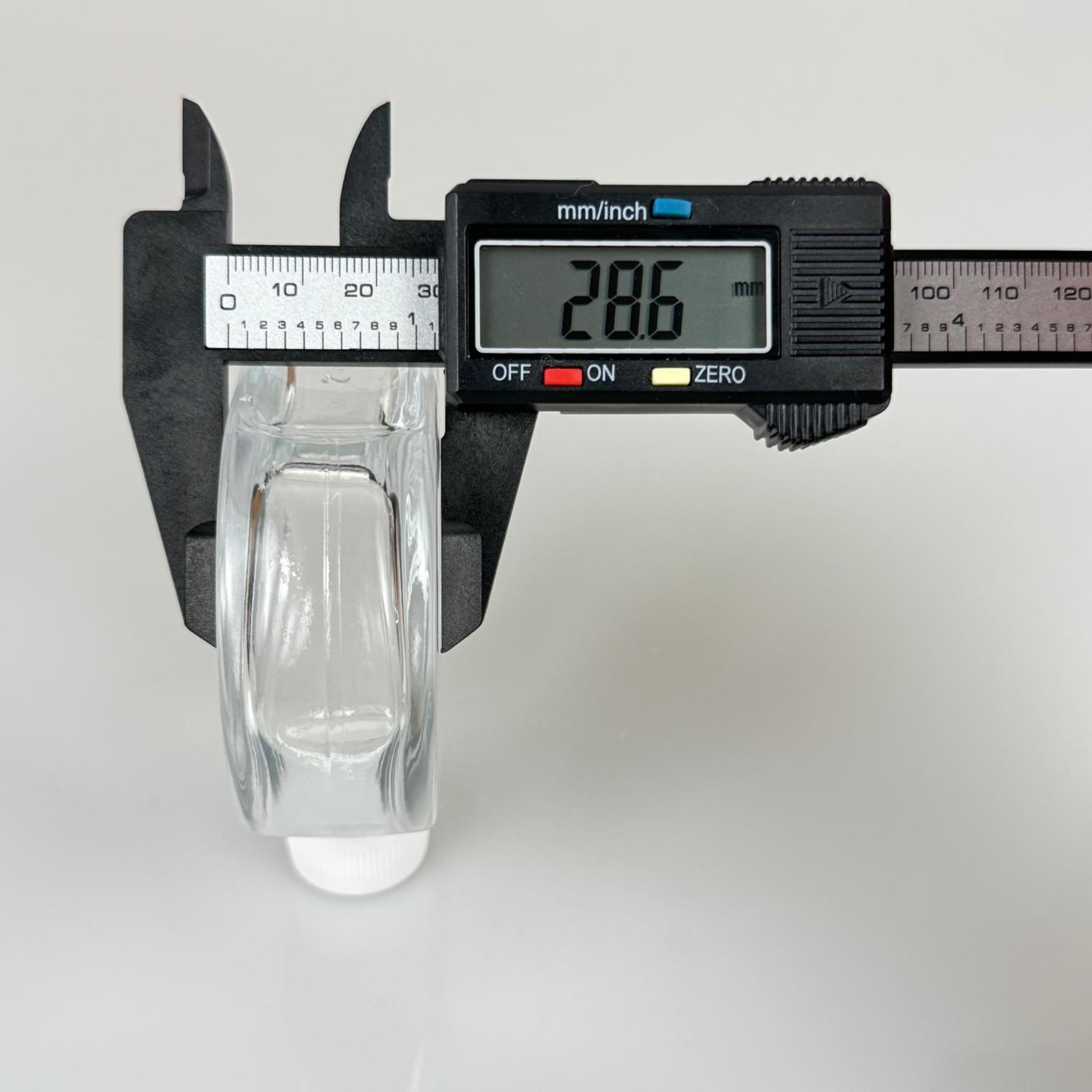 70 CC YASSI OVAL CAM ŞİŞE - BEYAZ PLASTİK KAPAKLI - 70 ML YUVARLAK CAM ŞİŞE