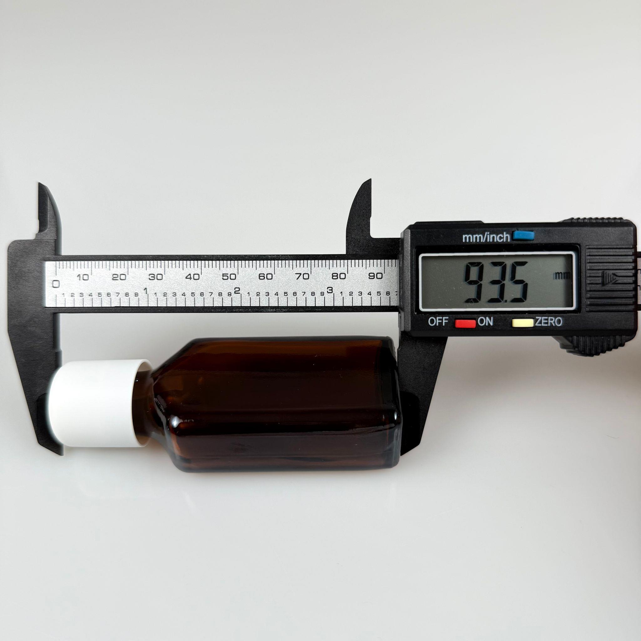 30 CC AMBER YASSI CAM ŞİŞE + İÇTEN DAMLALIKLI ÇOCUK KİLİTLİ BEYAZ KAPAK - KAHVERENGİ 30 ML KİLİT KAPAKLI DAMLATMALI ŞİŞE