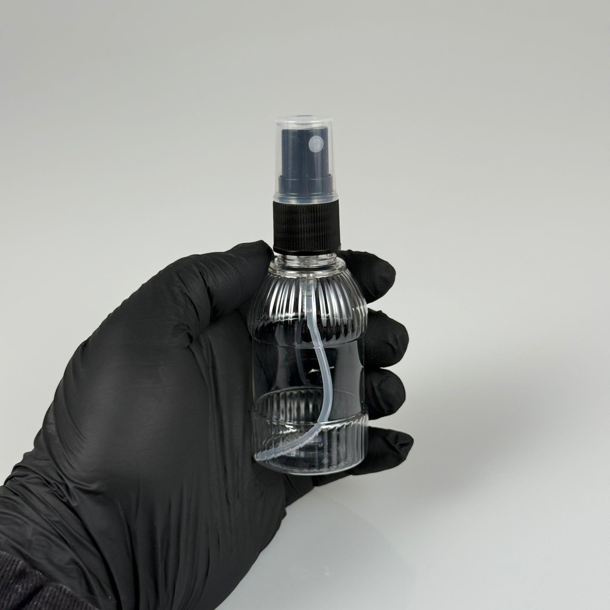 50 CC MANDALİNA MODEL PLASTİK ŞİŞE - SİYAH SPREYLİ - 50 ML SPREYLİ PET ŞİŞE - HEDİYELİK FISFISLI KOLONYA ŞİŞESİ