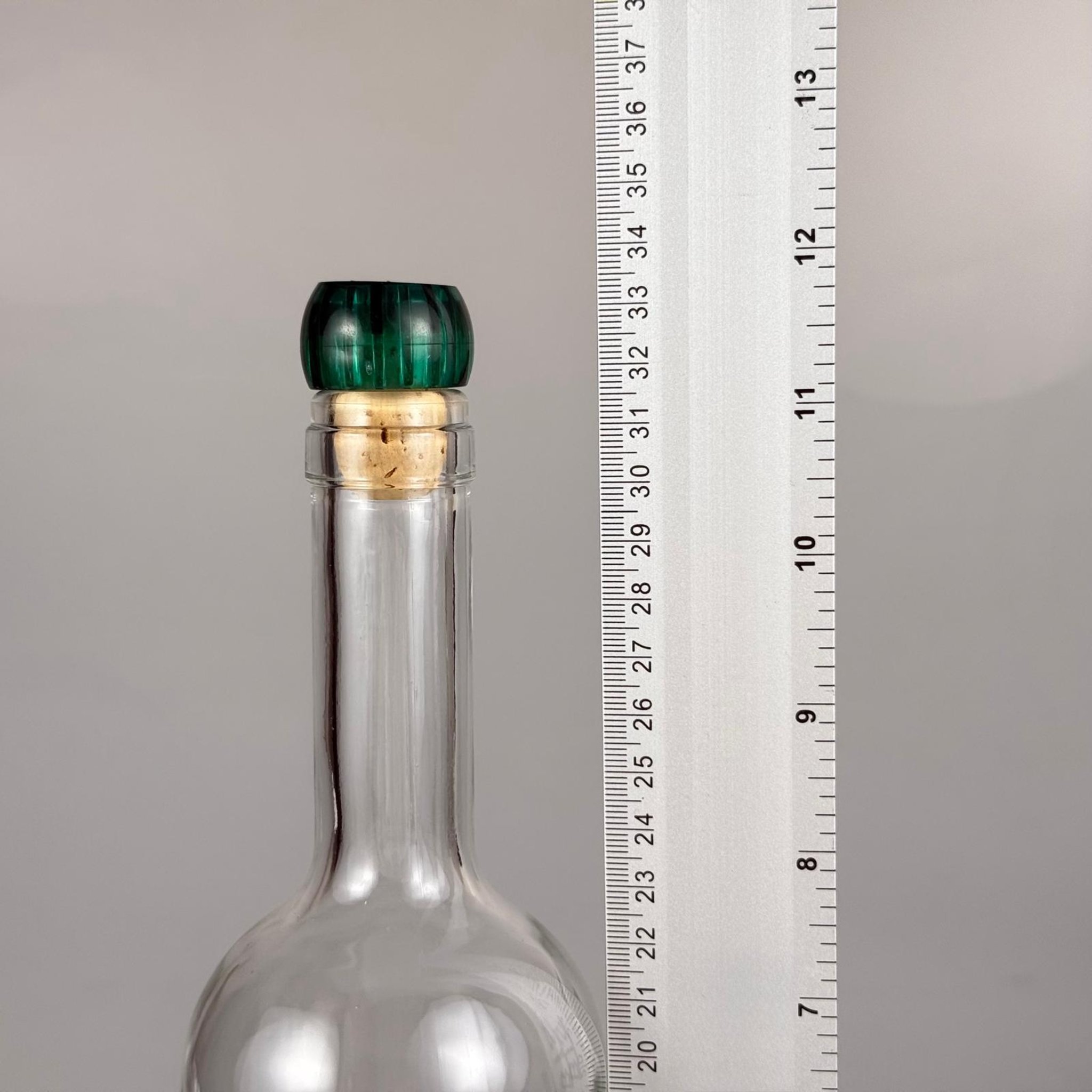750 CC YAĞDANLIK ŞEFFAF CAM ŞİŞE + YEŞİL MANTAR TIPA - 750  ML TIPALI CAM ŞİŞE