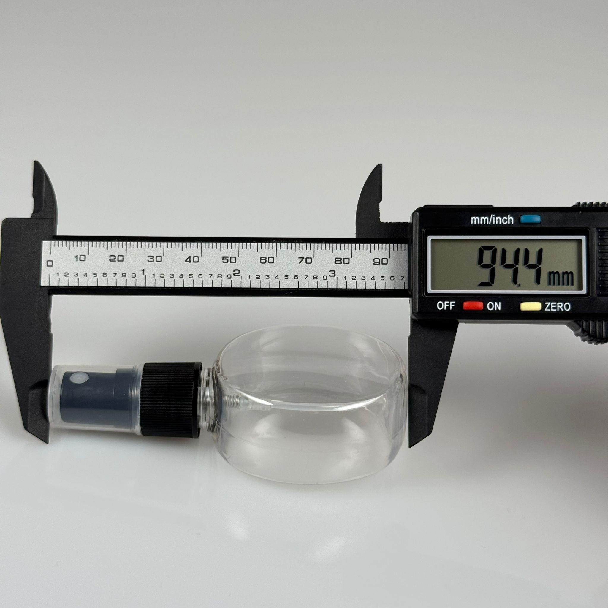 40 CC YUVARLAK TOP PET ŞİŞE - SİYAH SPREYLİ - 40 ML ŞEFFAF PET ŞİŞE