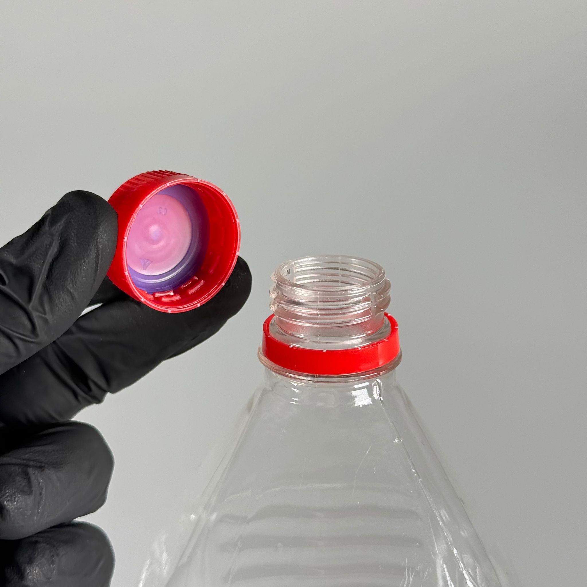 2000 CC KÖŞELİ PET ŞİŞE - KIRMIZI KİLİTLİ KAPAKLI 2 LİTRE KARE PLASTİK ŞİŞE - ZEYTİNYAĞ ŞİŞESİ