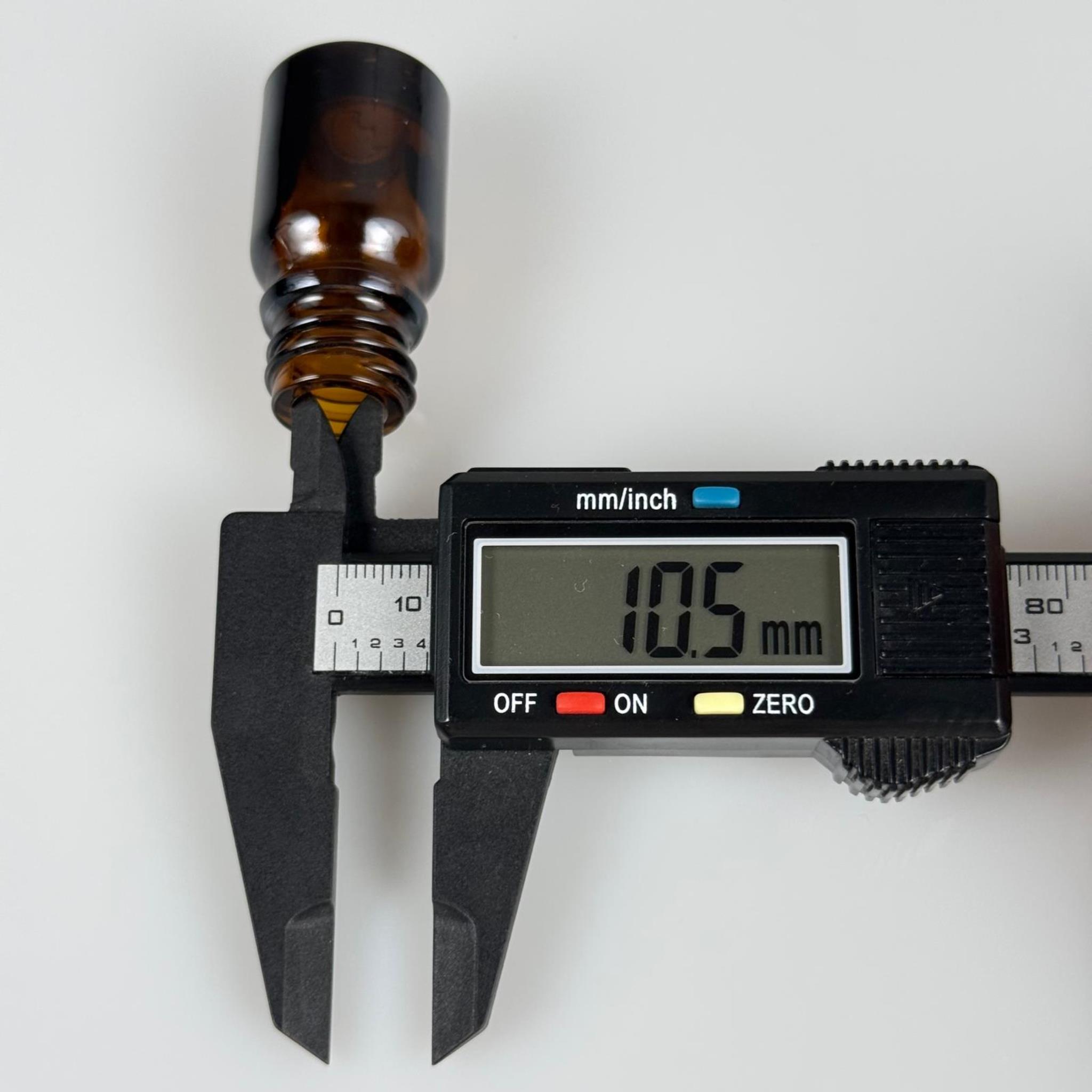 3 CC AMBER CAM ŞİŞE KAPAKSIZ (18 AĞIZ) - 3 ML CAM ŞİŞE - KAHVERENGİ