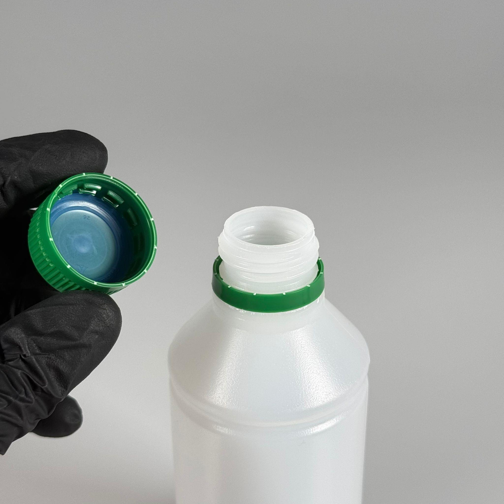 250 CC TİNER ŞİŞESİ - YEŞİL KİLİTLİ KAPAKLI - 250 ML KİMYASALA DAYANIKLI PLASTİK ŞİŞE - 0,25 LT POLİETİLEN ŞİŞE