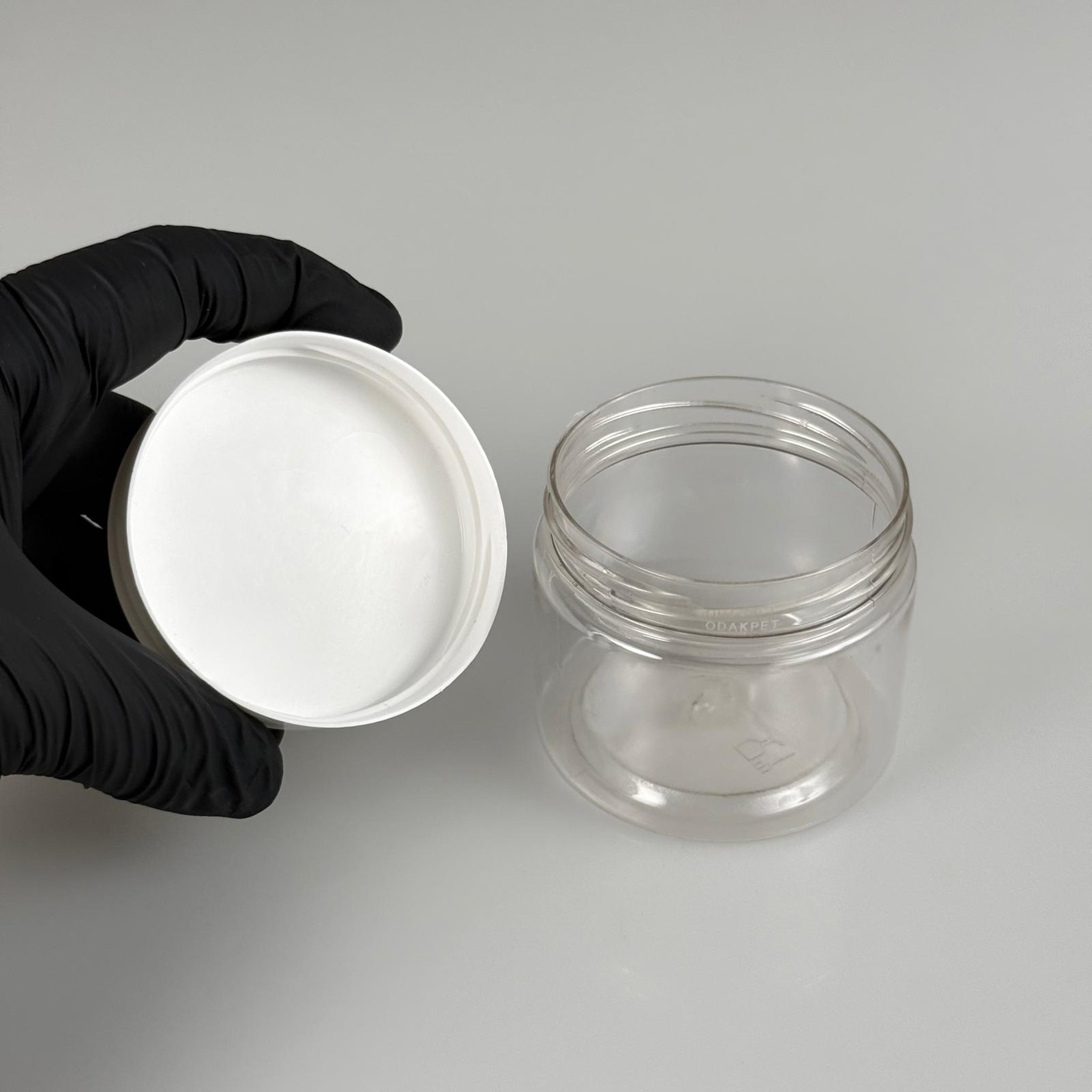 100 CC PET KAVANOZ - BEYAZ PLASTİK KAPAKLI - 100 ML PLASTİK KAVANOZ