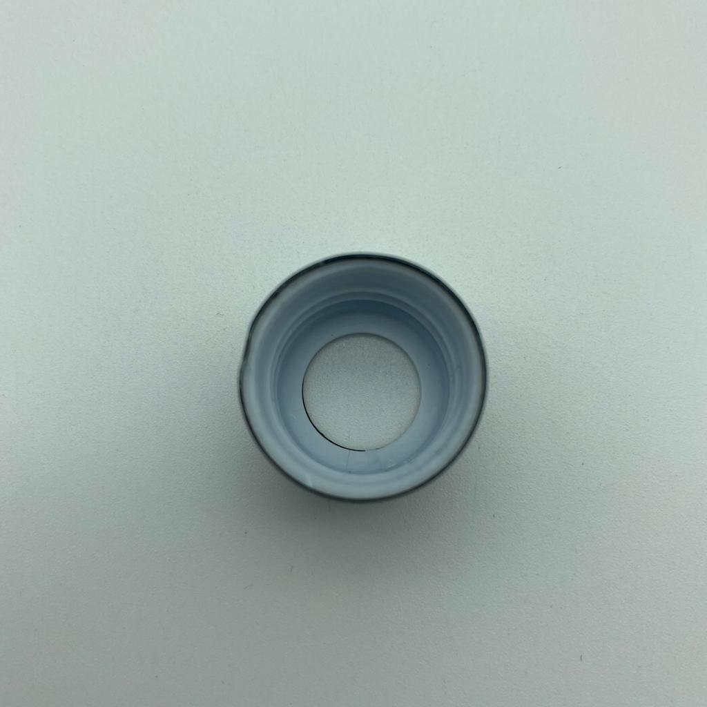 18 MM DELİKLİ SİYAH METALİK KAPLAMALI KAPAK (DAMLALIK İÇİN)